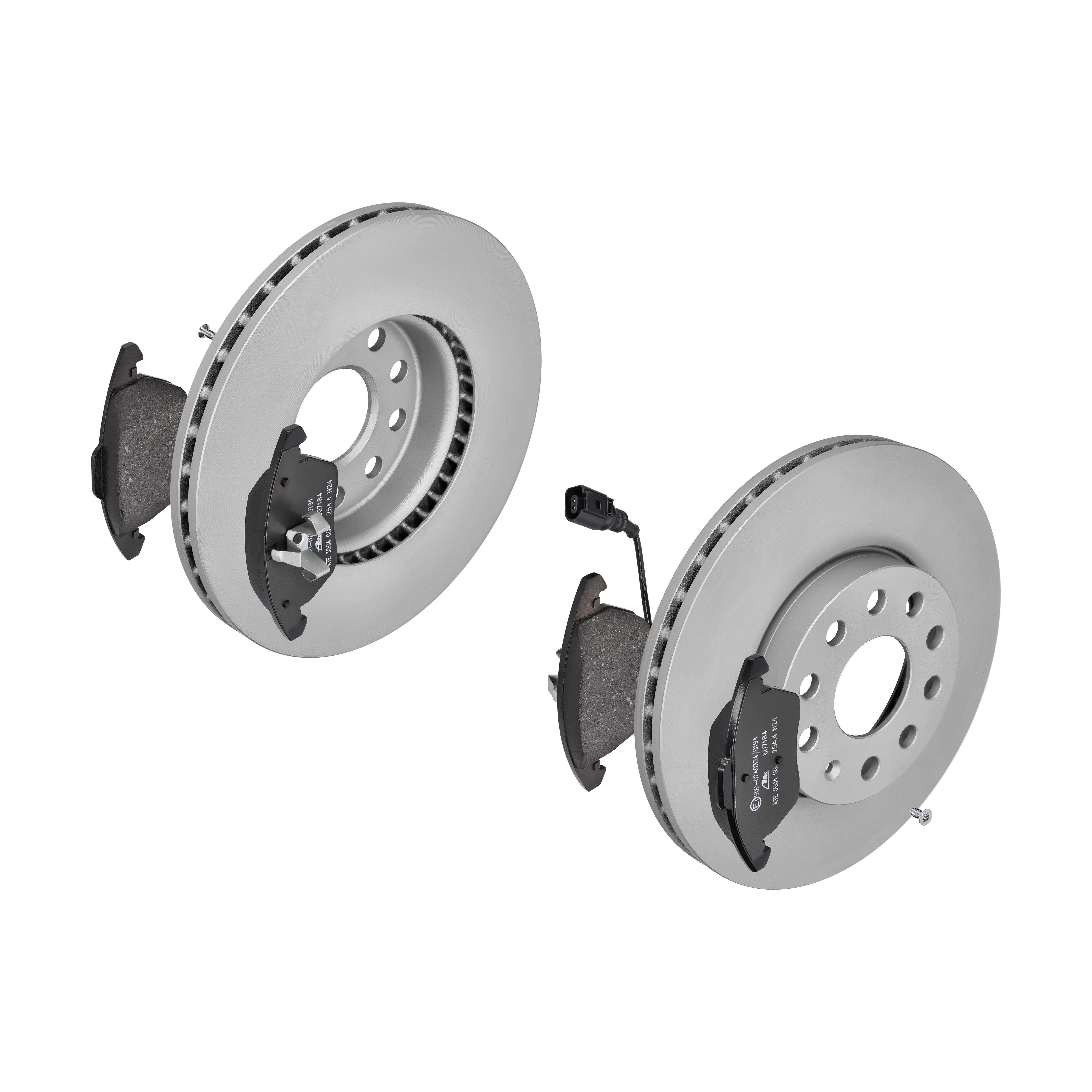 ATE Bremsensatz, Scheibenbremse ijf1418bm2 Vorderachse belüftet 288mm 25mm für SKODA SEAT VAG