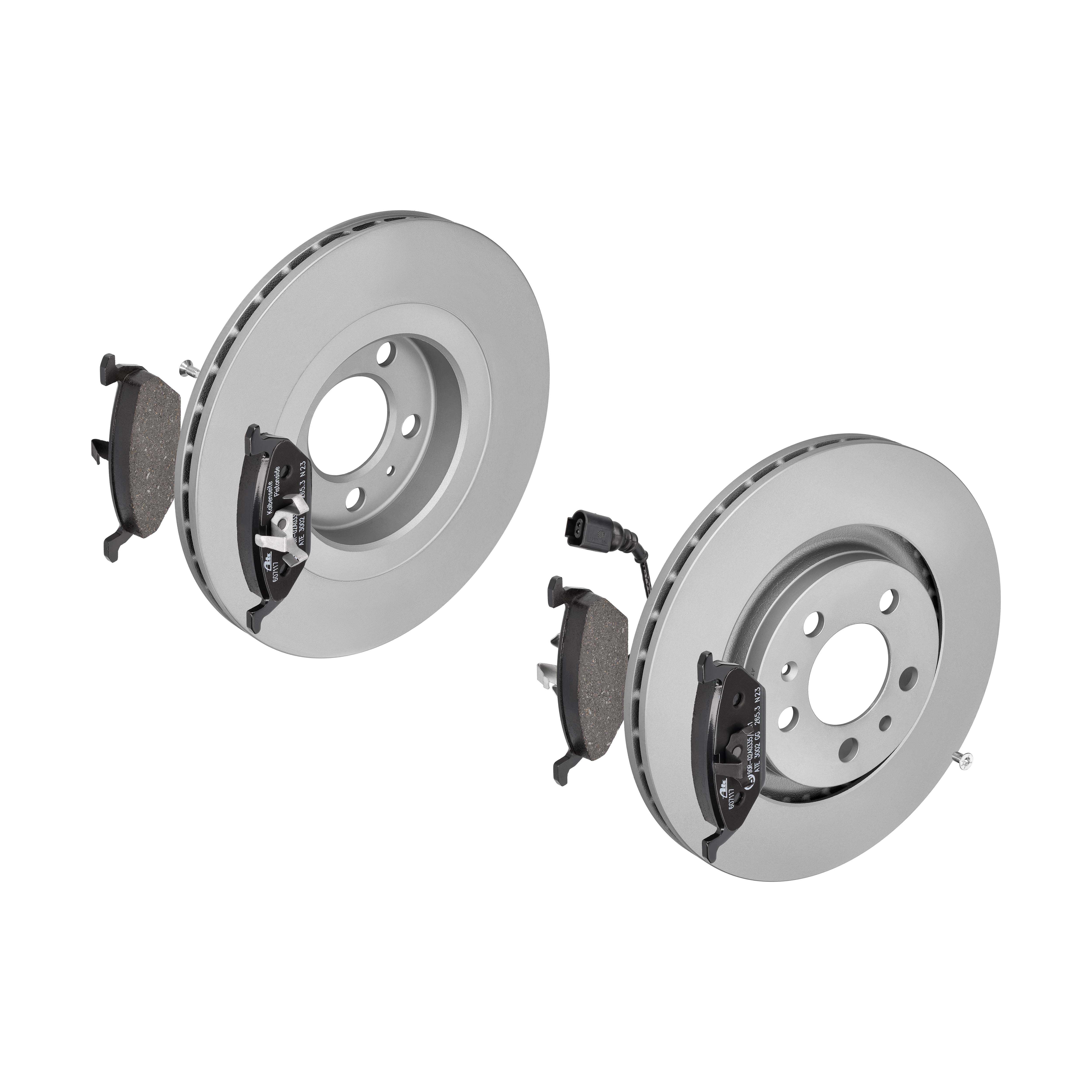 ATE Bremsensatz, Scheibenbremse ijf1417wf8 Vorderachse belüftet 280mm 22mm für SEAT VAG SKODA