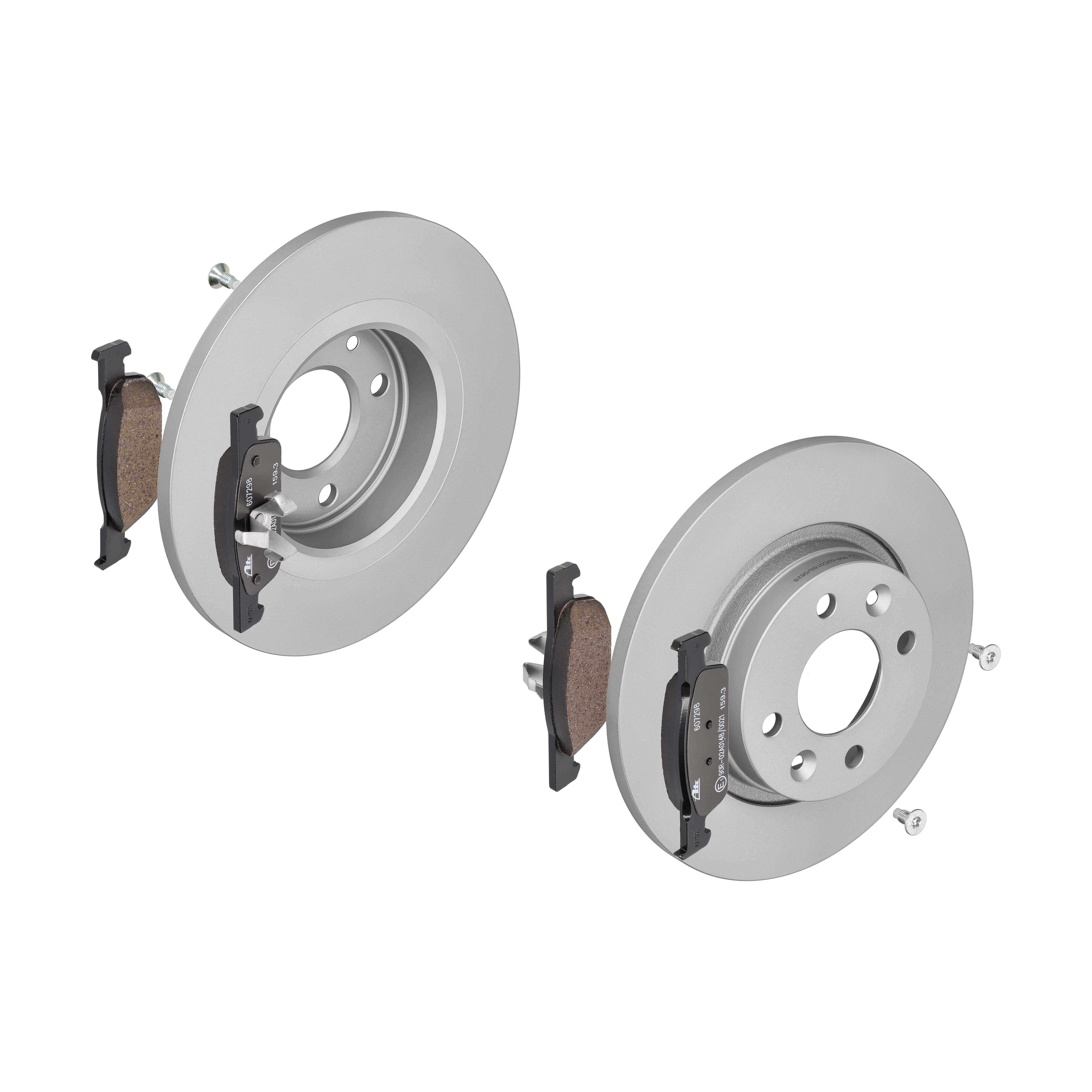 ATE Bremsensatz, Scheibenbremse ijf141cfo7 Vorderachse Voll 259mm 12mm für SMART RENAULT DACIA