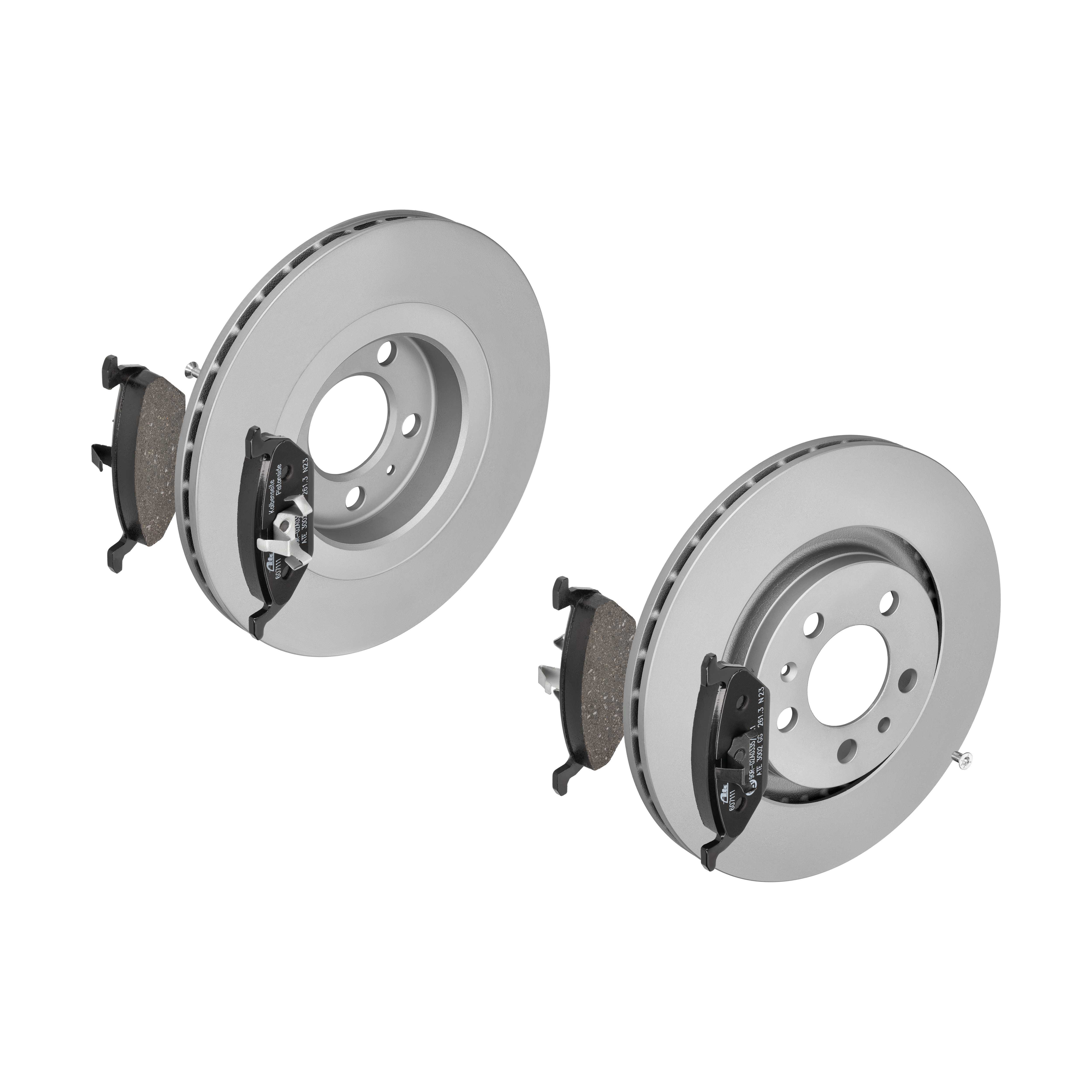 ATE Bremsensatz, Scheibenbremse ijf1416mv8 Vorderachse belüftet 280mm 22mm für SKODA SEAT VAG