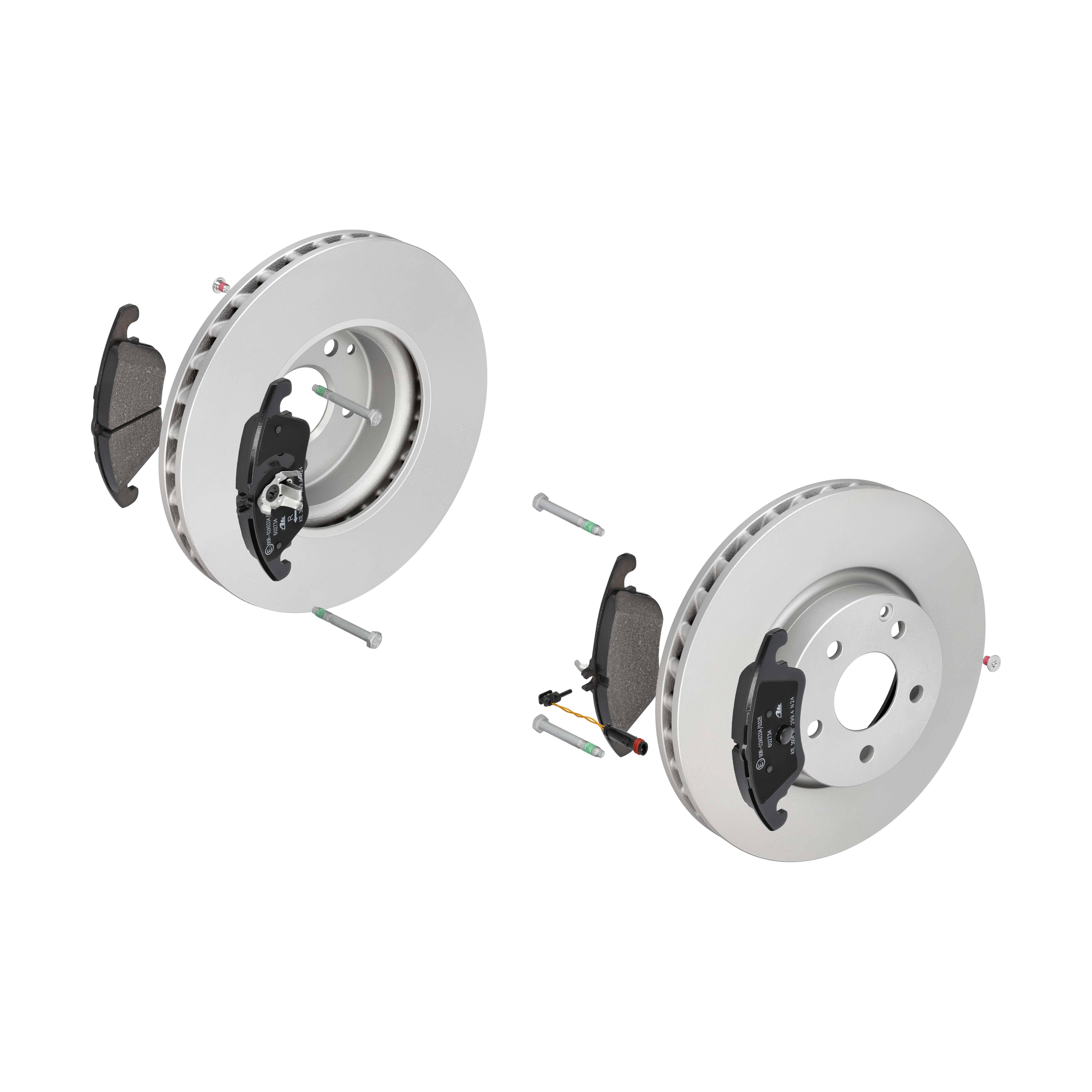 ATE Bremsensatz, Scheibenbremse ijf141cro3 Vorderachse belüftet 322mm 32mm für MERCEDES-BENZ MAYBACH