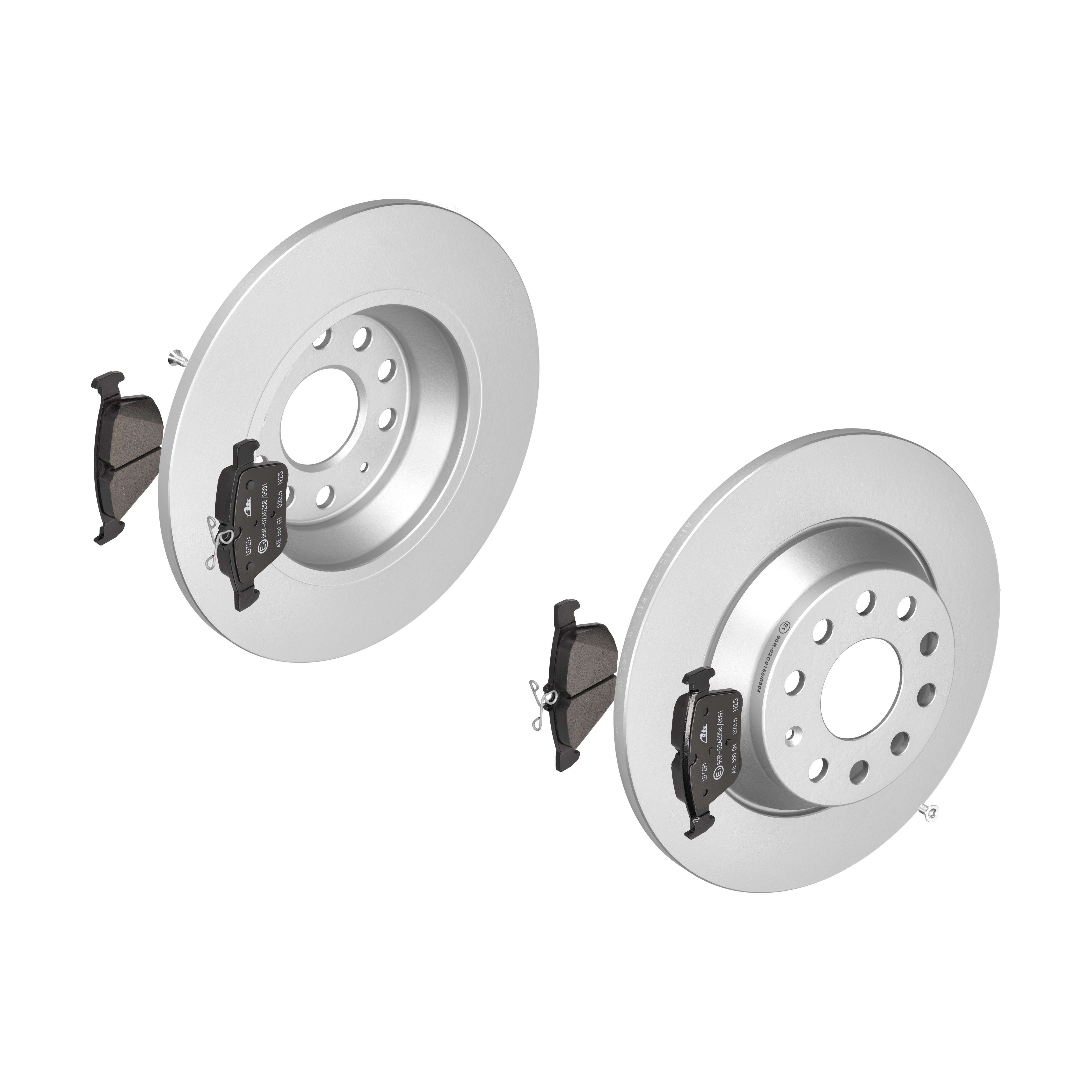 ATE Bremsensatz, Scheibenbremse ijzjsglmn2 Hinterachse Voll 300mm 12mm für SKODA VAG SEAT