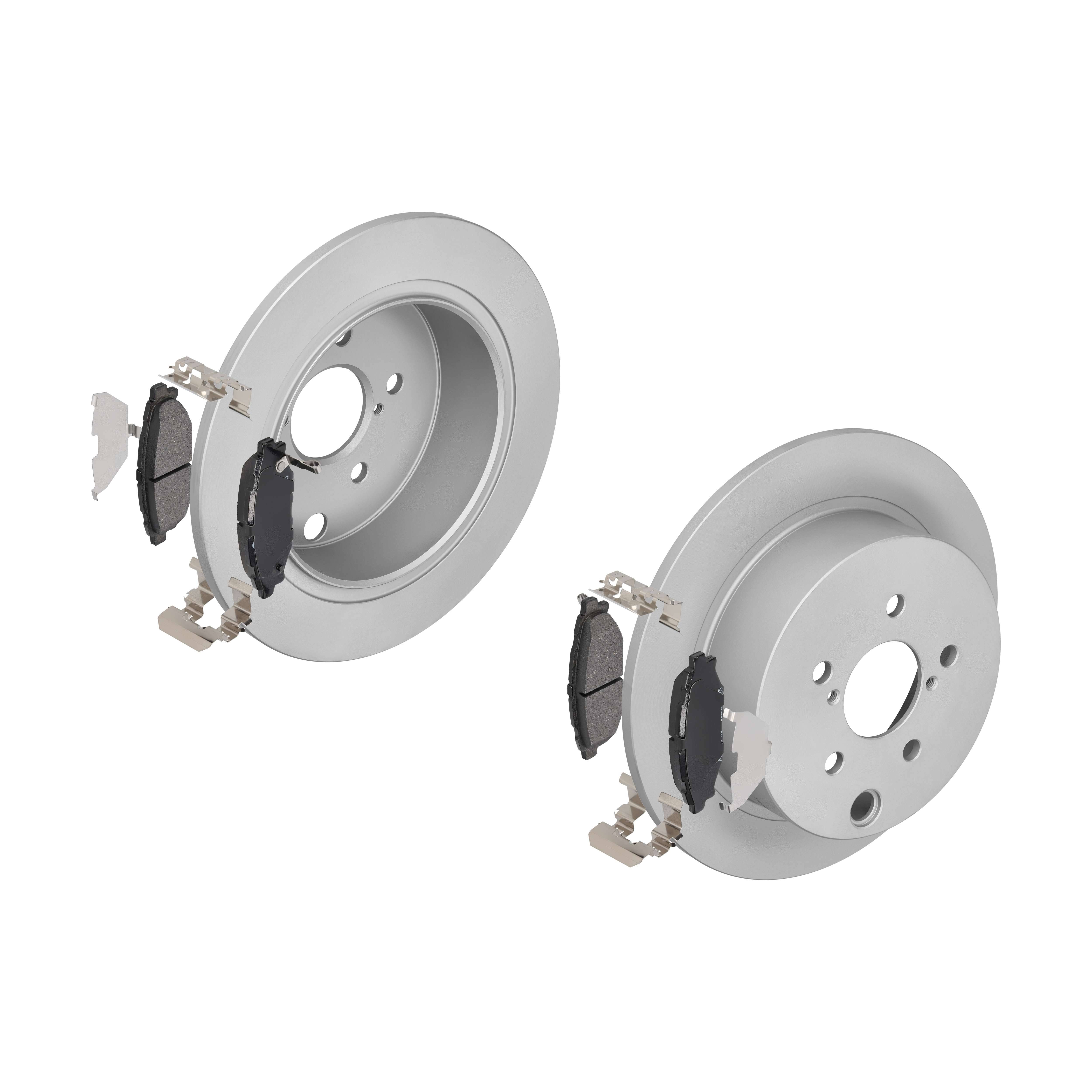 ATE Bremsensatz, Scheibenbremse ik3ebyn713 Hinterachse Voll 273mm 10mm für SUBARU