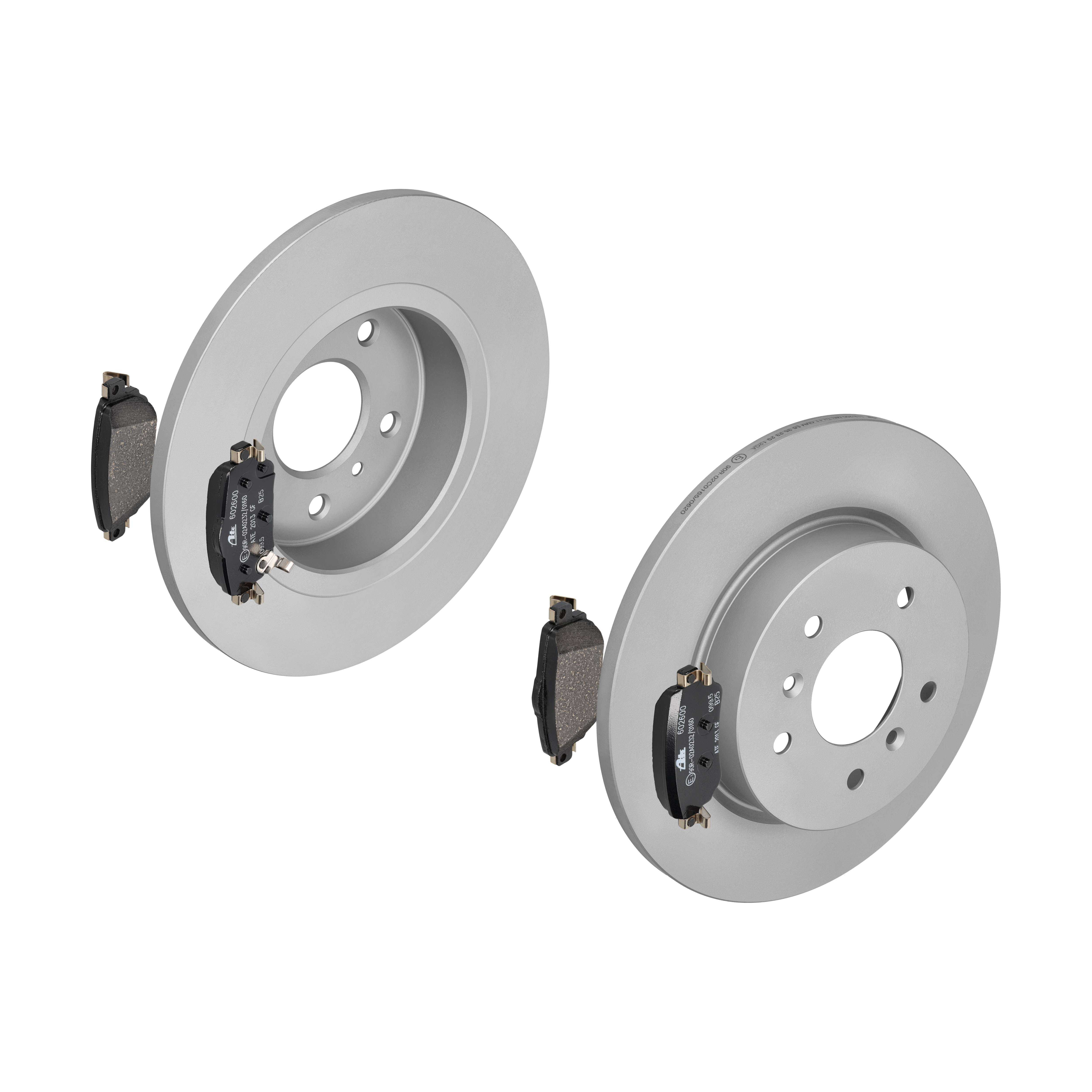 ATE Bremsensatz, Scheibenbremse ijf141gta8 Hinterachse Voll 290mm 13mm für RENAULT NISSAN