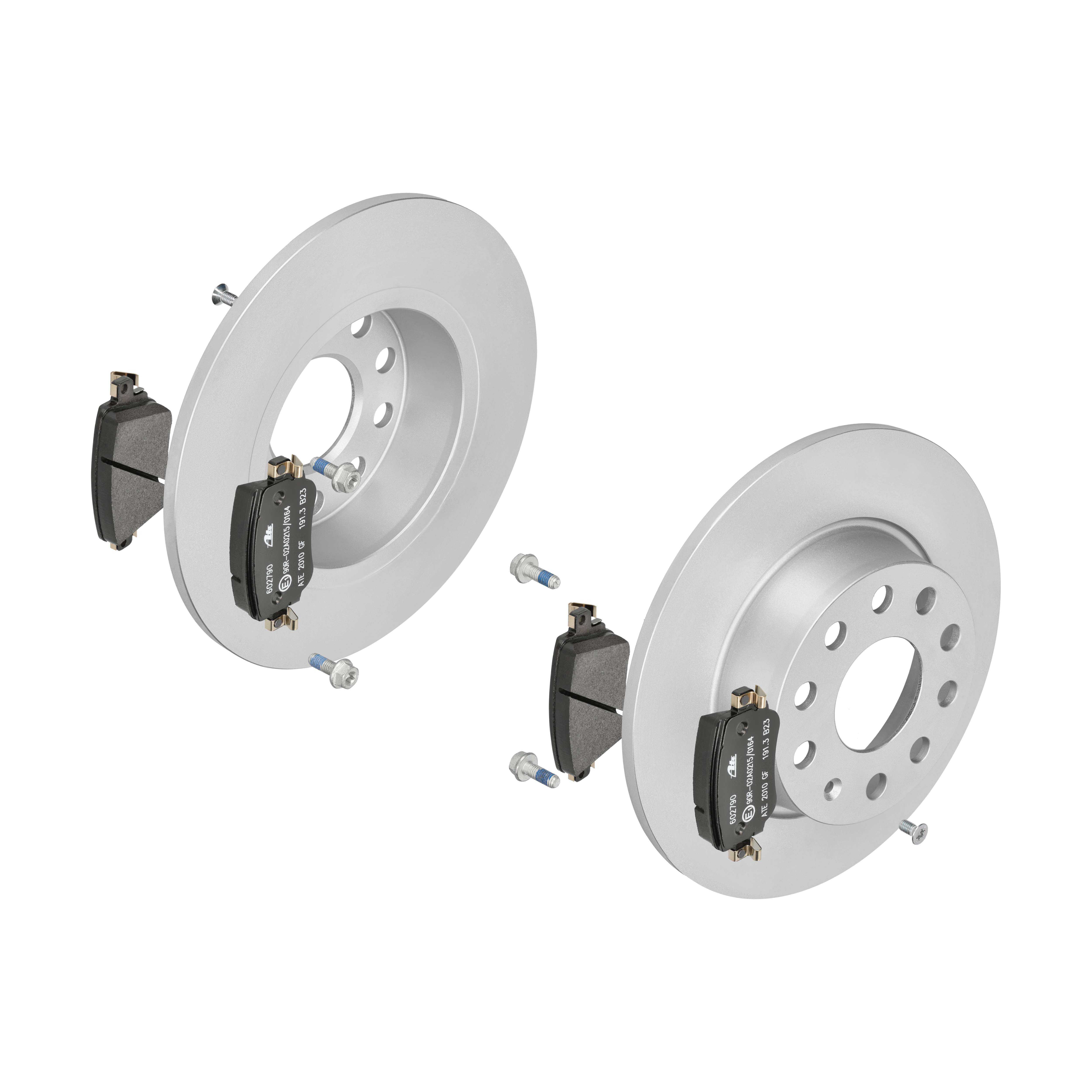 ATE Bremsensatz, Scheibenbremse ijf141g8w0 Hinterachse Voll 272mm 9mm für VAG SEAT SKODA