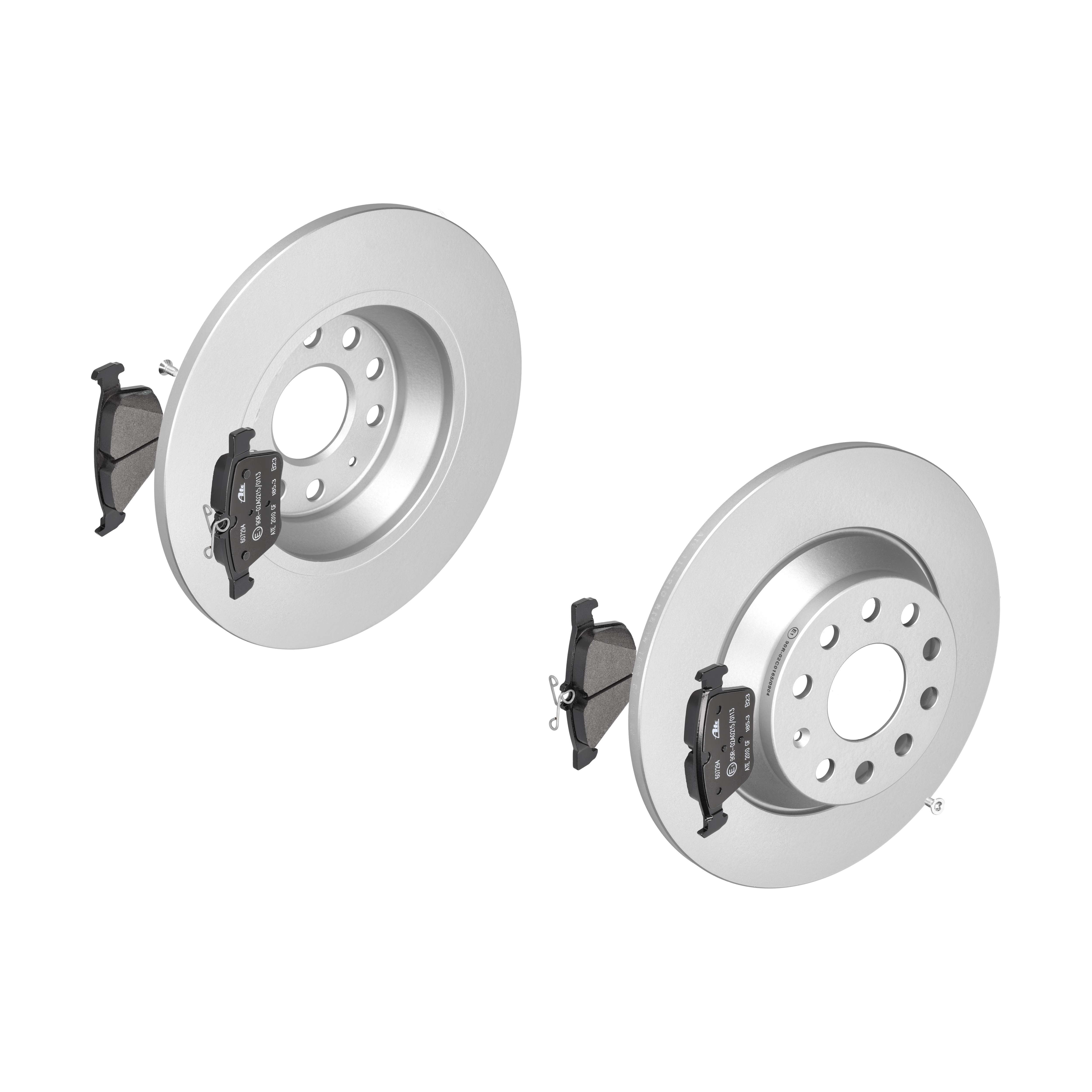 ATE Bremsensatz, Scheibenbremse ijf141hrl0 Hinterachse Voll 300mm 12mm für VAG SKODA SEAT