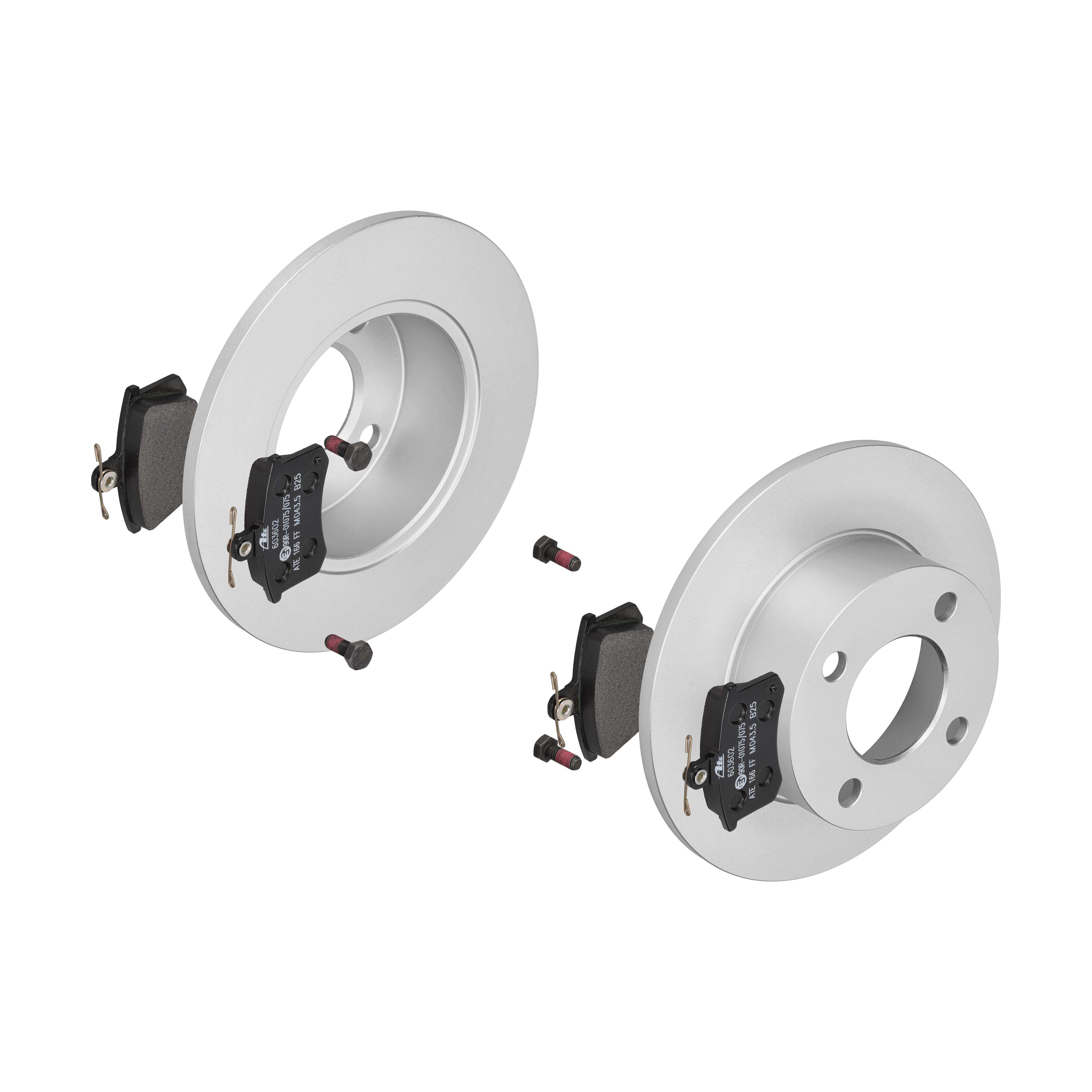 ATE Bremsensatz, Scheibenbremse ijf141dnx1 Hinterachse Voll 245mm 10mm für VAG