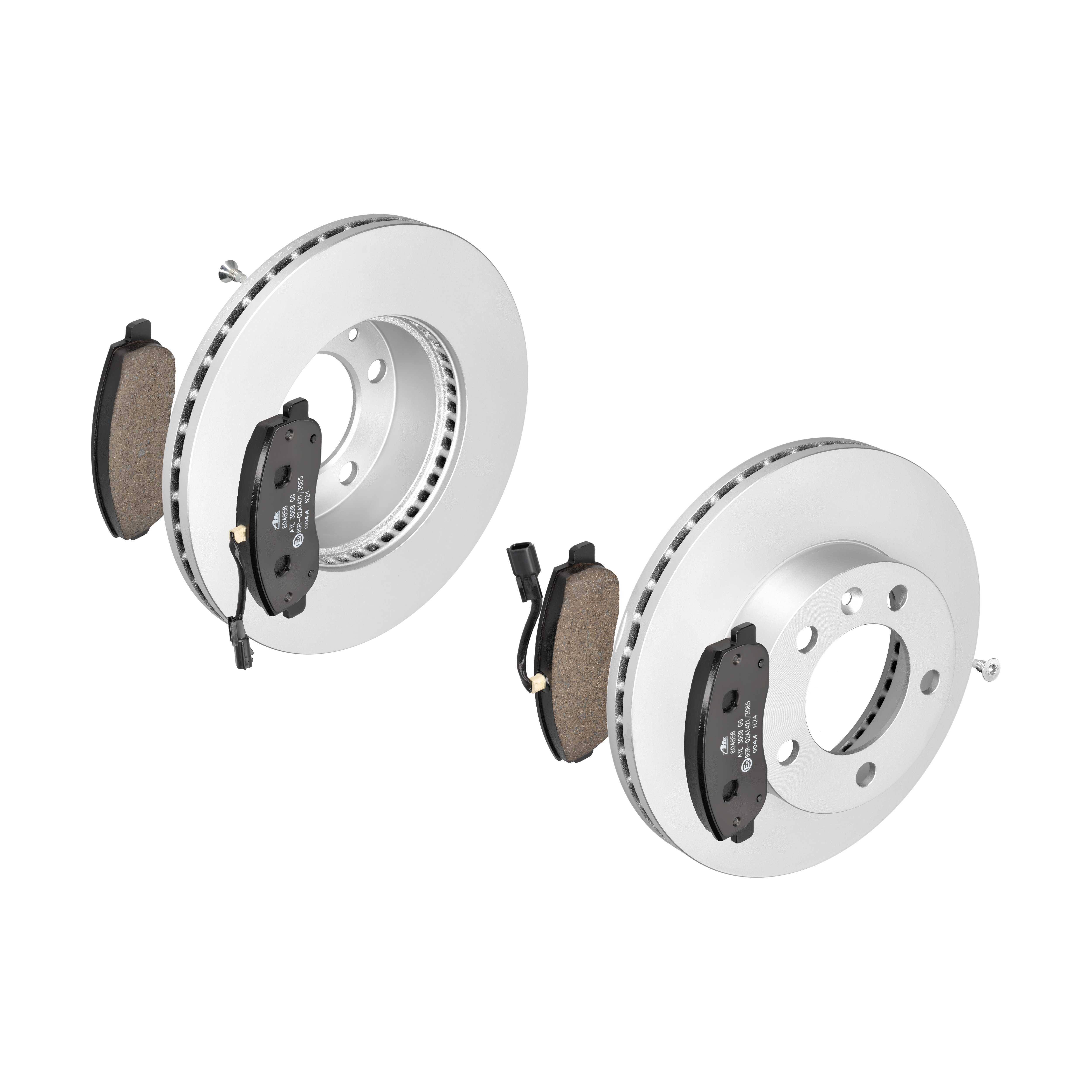 ATE Bremsensatz, Scheibenbremse ijf1418ds0 Vorderachse belüftet 302mm 28mm für VAUXHALL OPEL RENAULT NISSAN