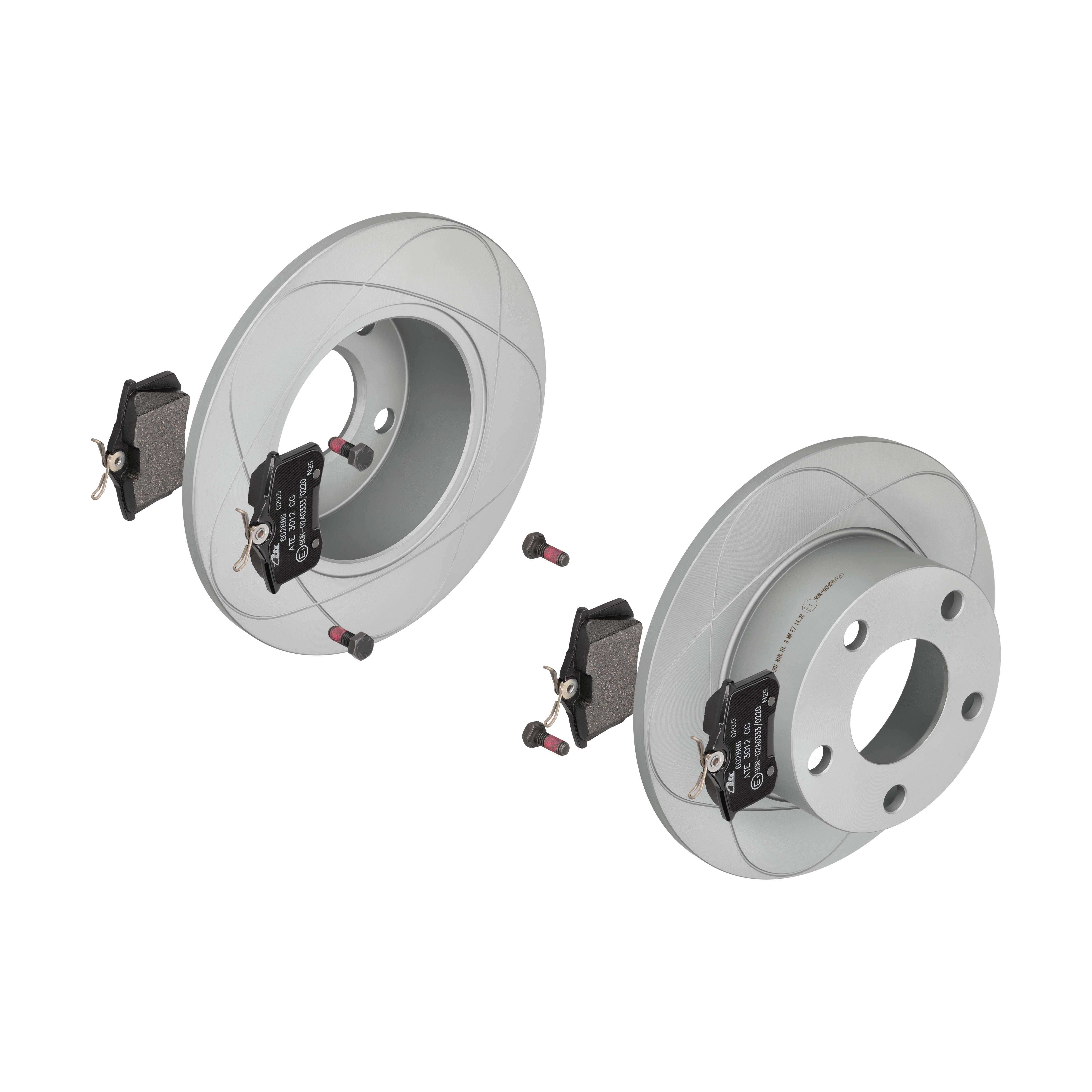 ATE Bremsensatz, Scheibenbremse ijzjsgkbh4 Hinterachse Voll 245mm 10mm für VAG SEAT