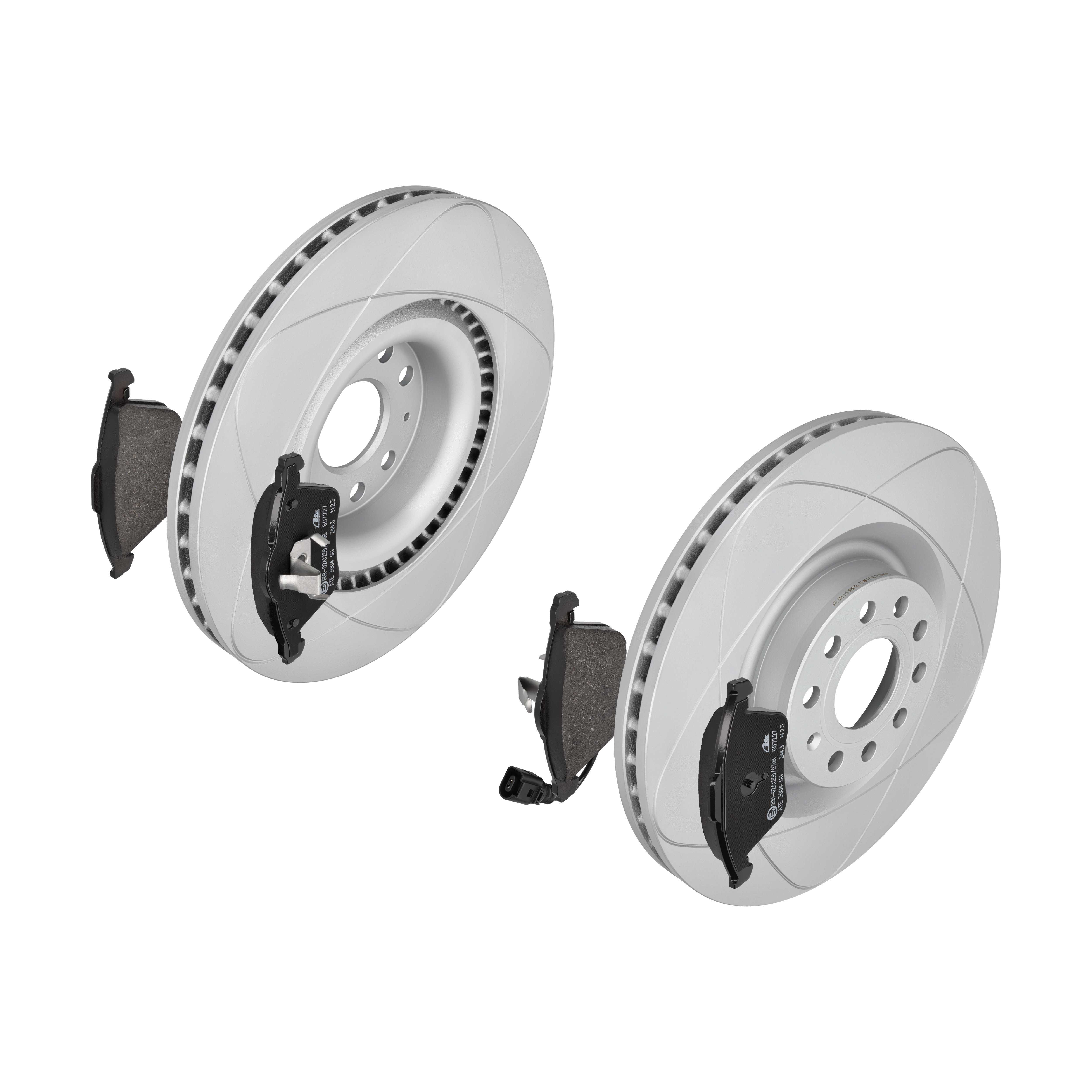 ATE Bremsensatz, Scheibenbremse ijzjsgjba1 Vorderachse belüftet 345mm 30mm für SKODA VAG