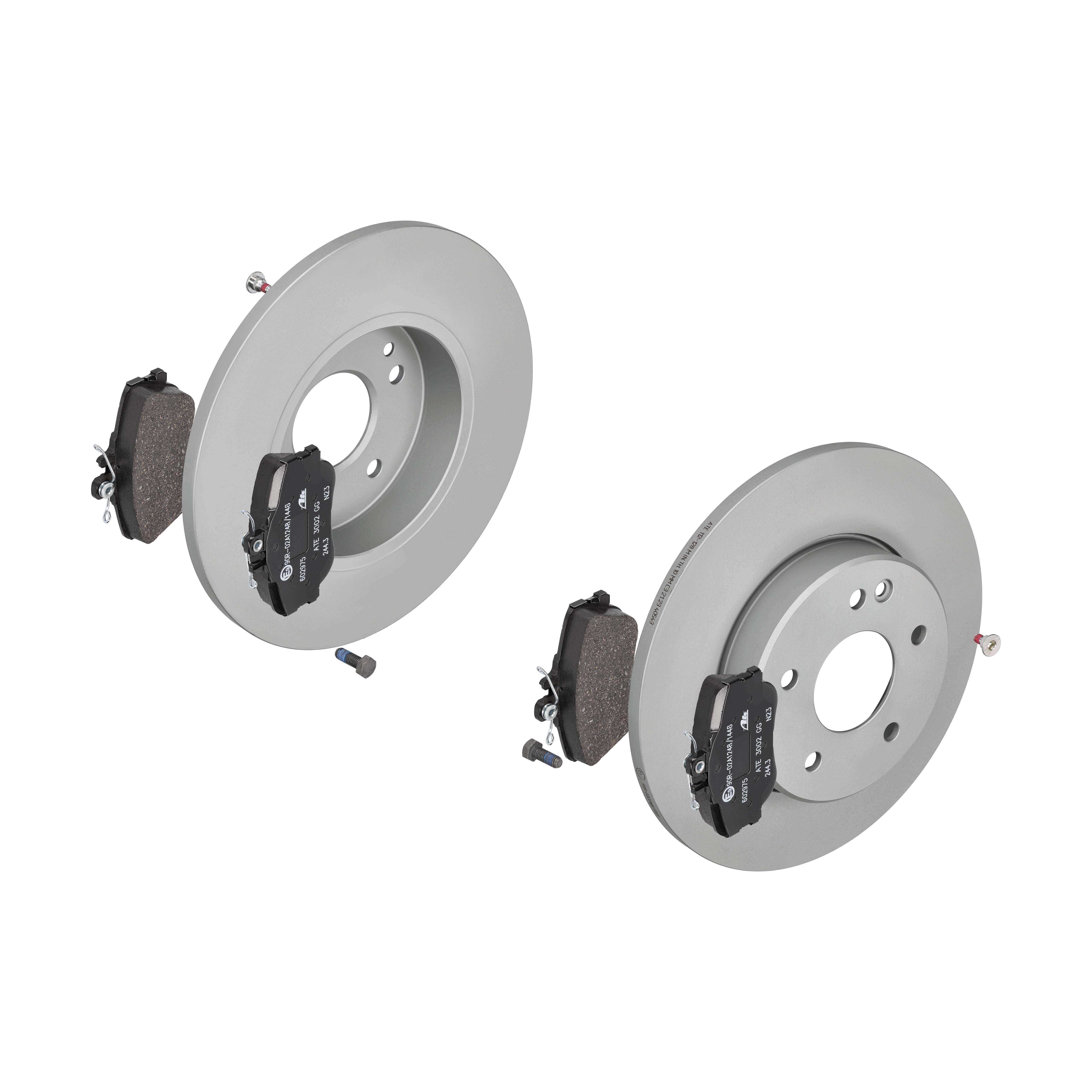 ATE Bremsensatz, Scheibenbremse sg00000chl Vorderachse Voll 284mm 12mm für MERCEDES-BENZ