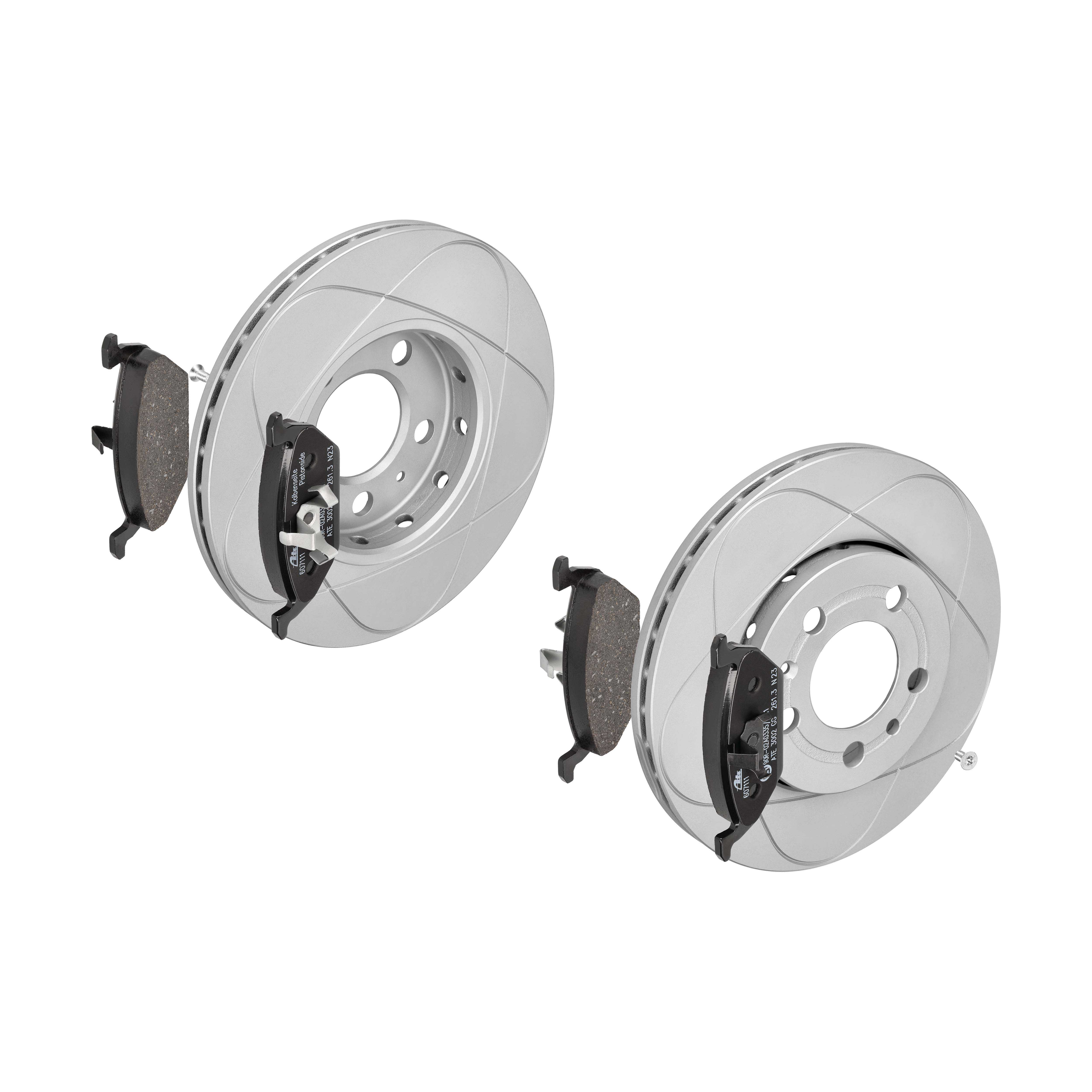 ATE Bremsensatz, Scheibenbremse ijzjsghsx4 Vorderachse belüftet 256mm 22mm für VAG SKODA SEAT