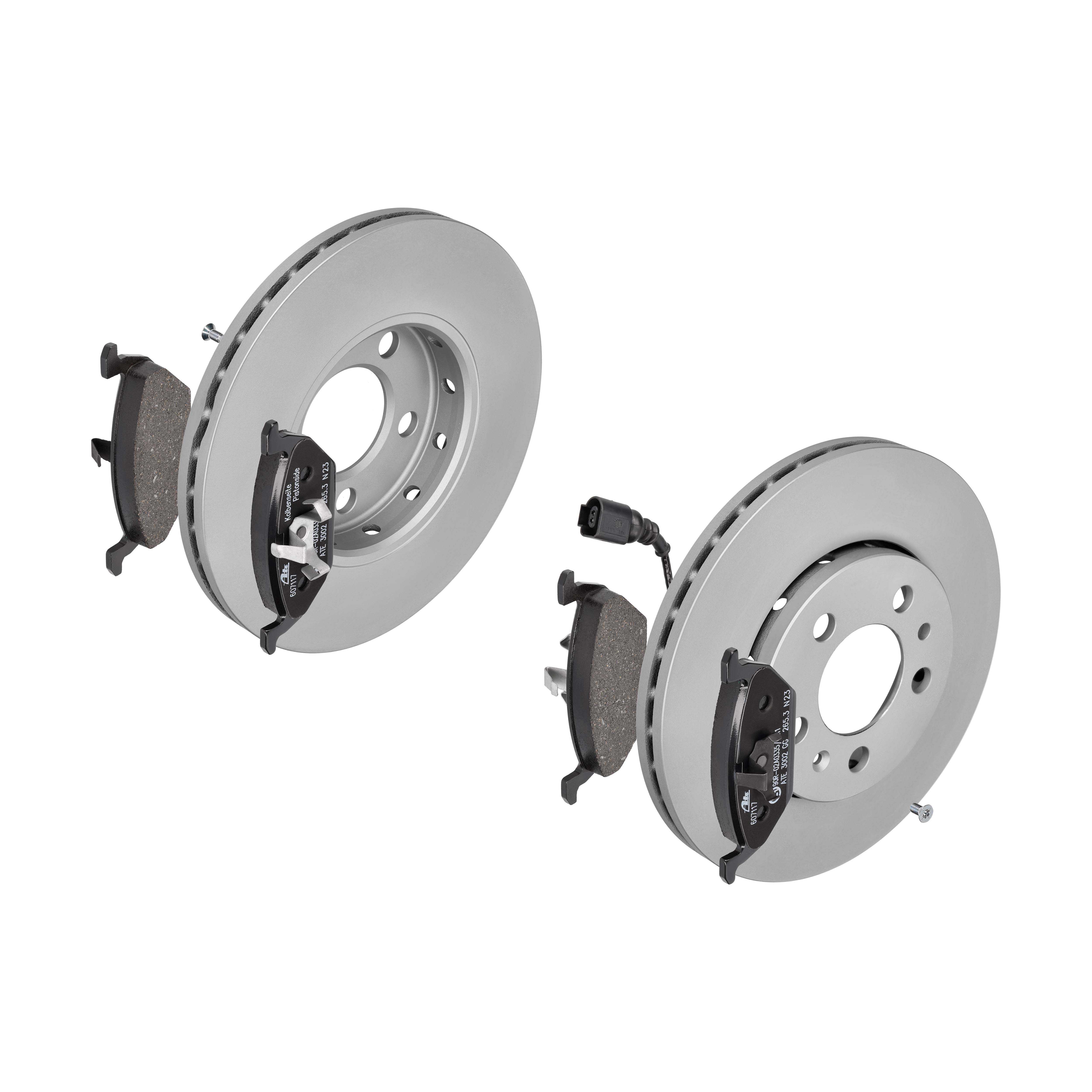 ATE Bremsensatz, Scheibenbremse ijf1415yy4 Vorderachse belüftet 256mm 22mm für SEAT SKODA VAG