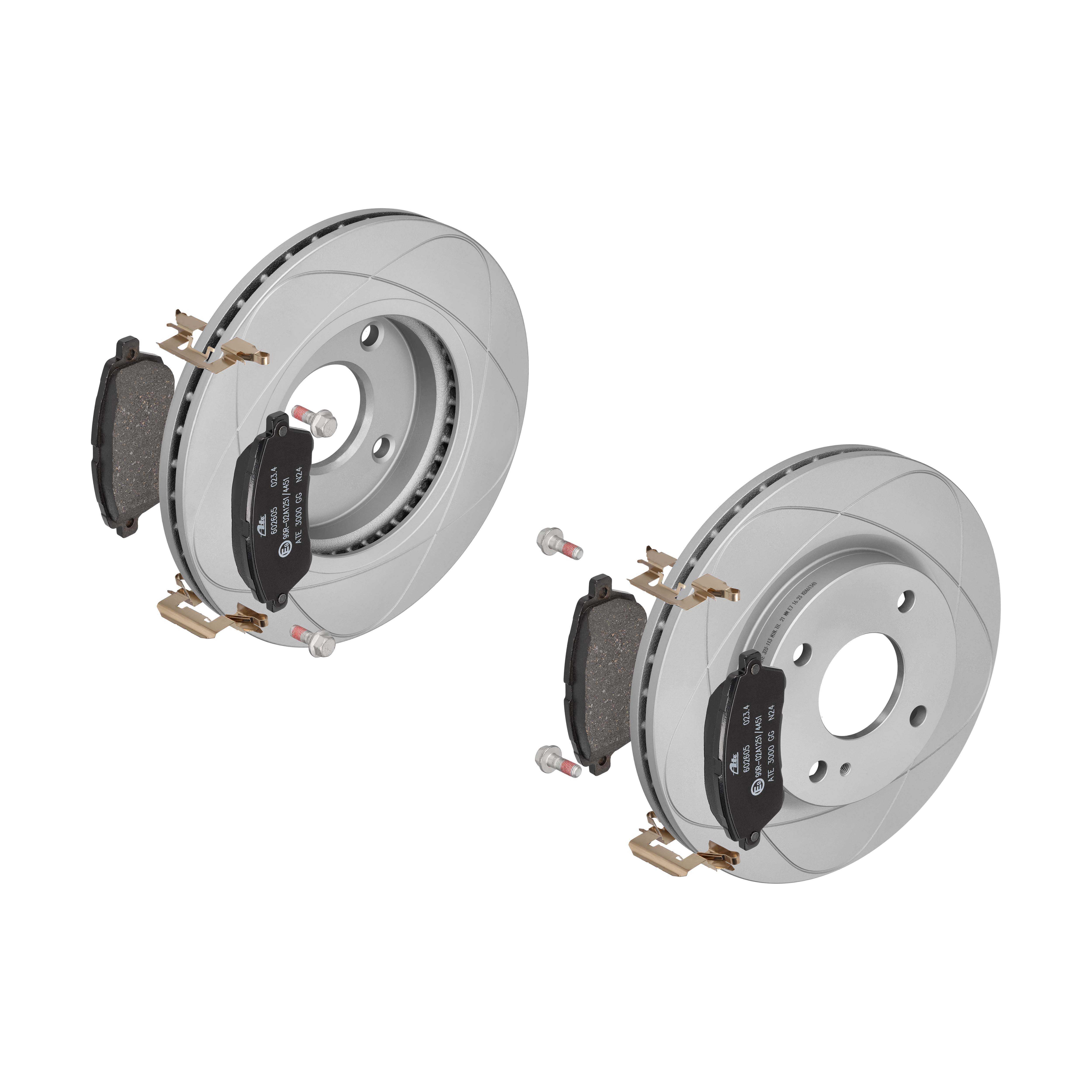 ATE Bremsensatz, Scheibenbremse ijzjsgjcs5 Vorderachse belüftet 258mm 23mm für FORD