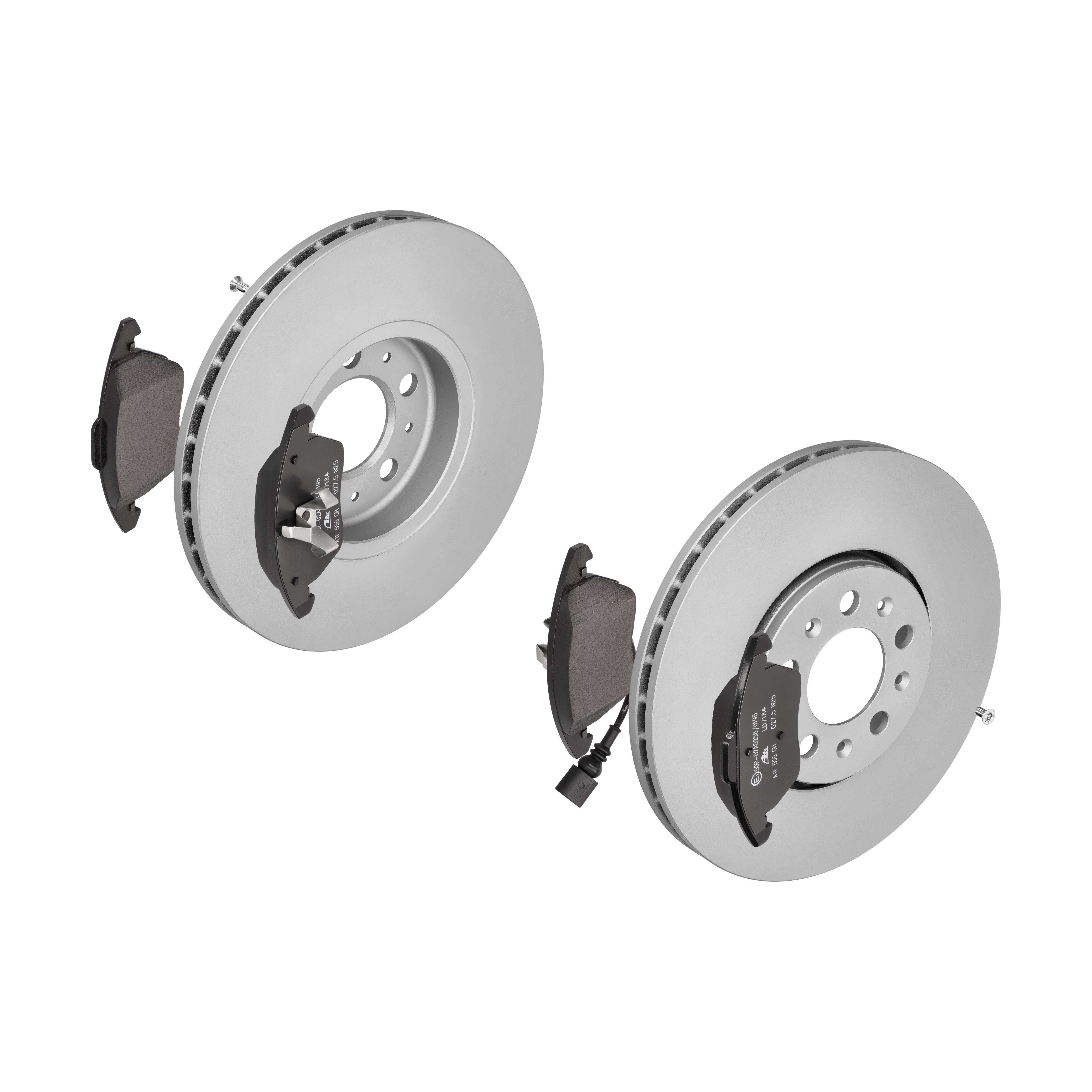 ATE Bremsensatz, Scheibenbremse ijzjsgjgg7 Vorderachse belüftet 288mm 25mm für VAG SEAT SKODA