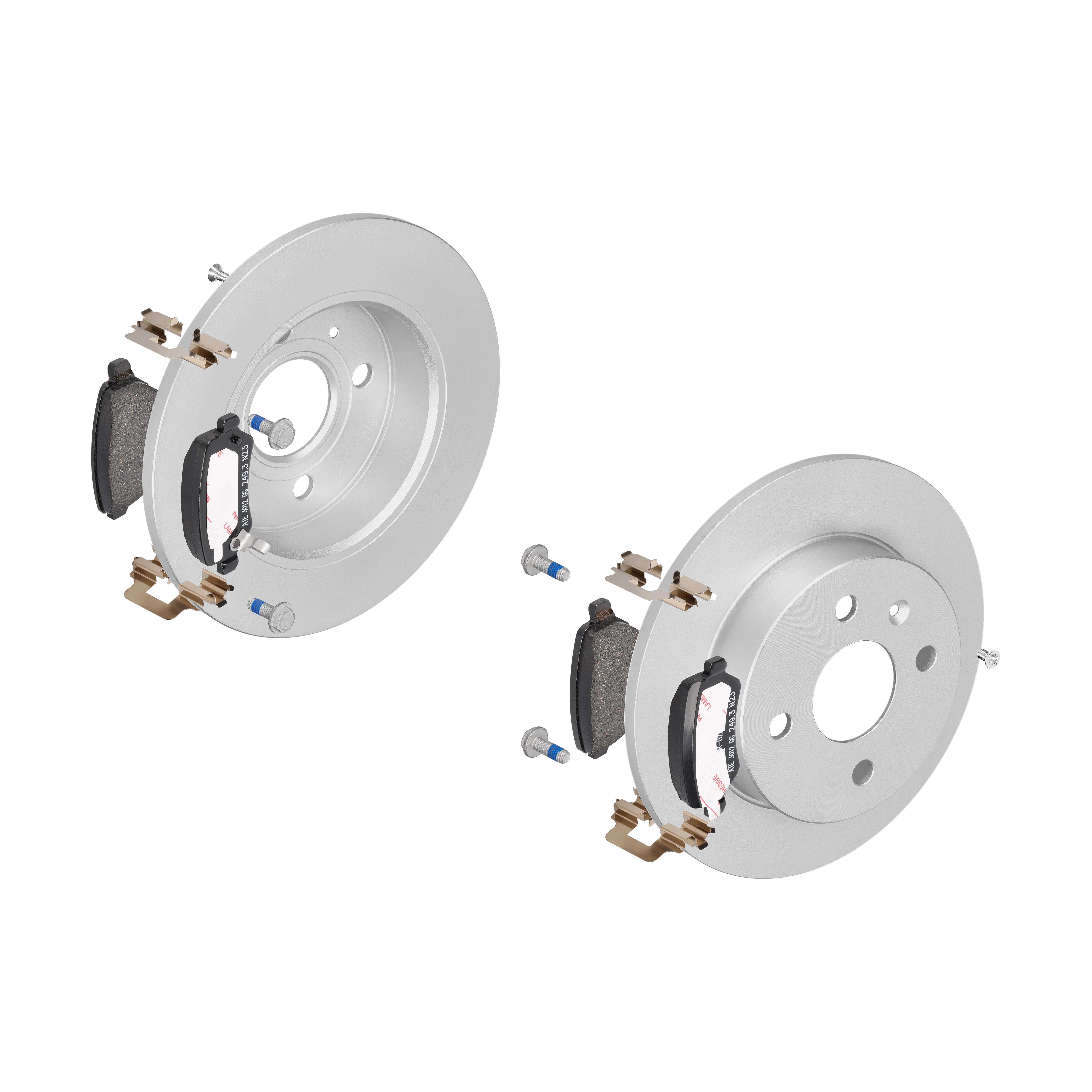 ATE Bremsensatz, Scheibenbremse ijf141faw9 Hinterachse Voll 240mm 9mm für VAUXHALL OPEL CHEVROLET KIA
