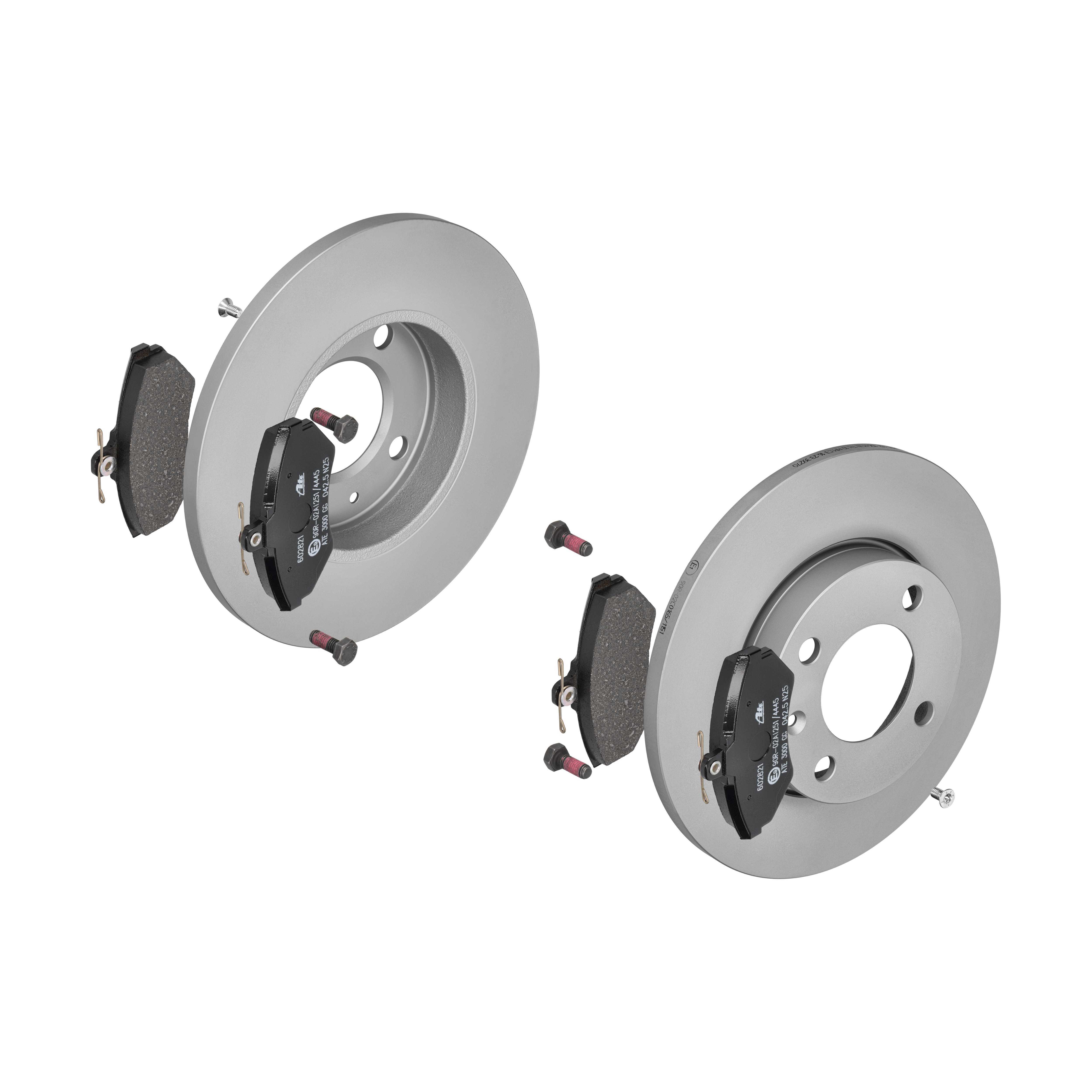 ATE Bremsensatz, Scheibenbremse ik3ebymd39 Vorderachse Voll 239mm 12mm für VAG SEAT