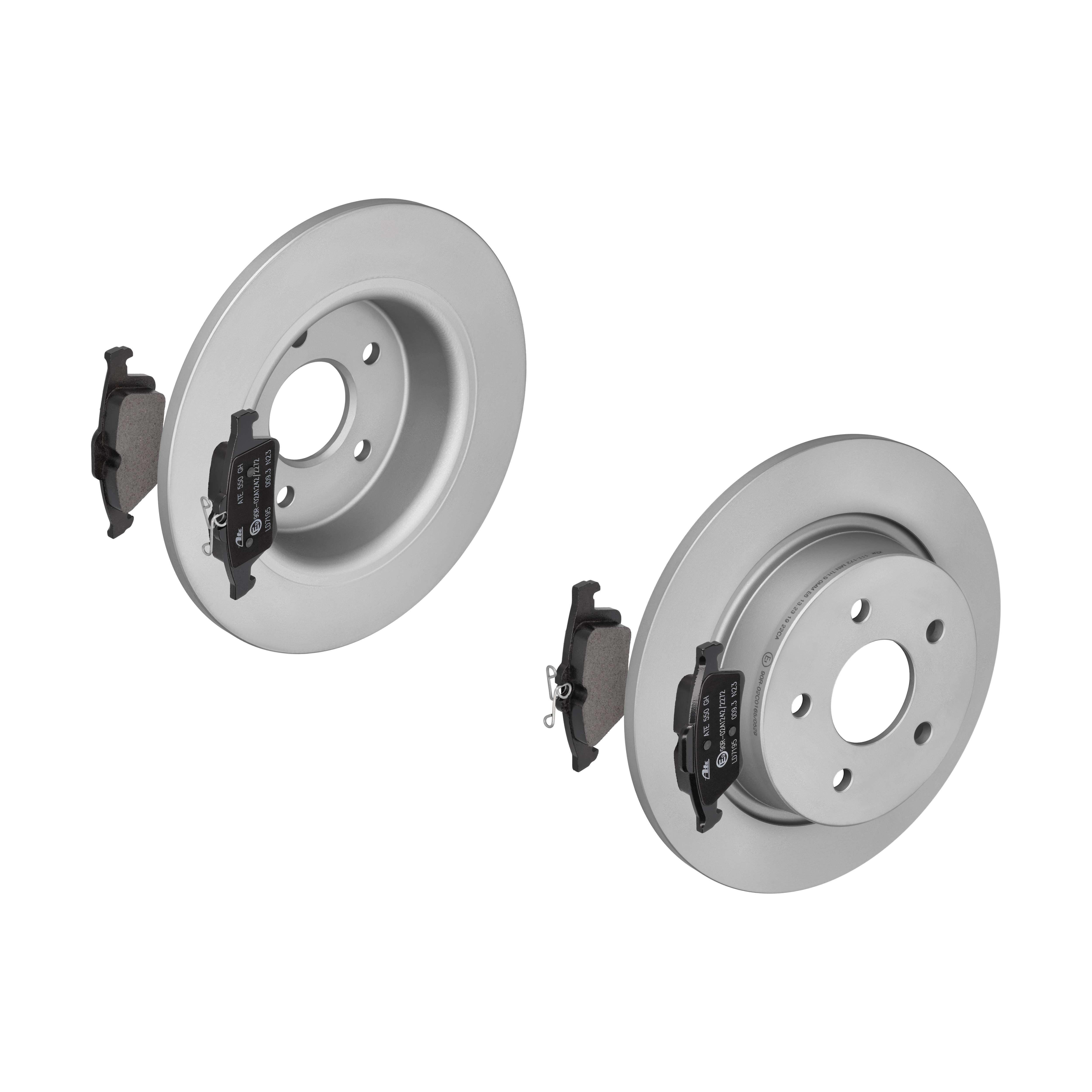 ATE Bremsensatz, Scheibenbremse ijzjsgkxt8 Hinterachse Voll 280mm 11mm für FORD OPEL VAUXHALL VOLVO GENERAL MOTORS MAZDA