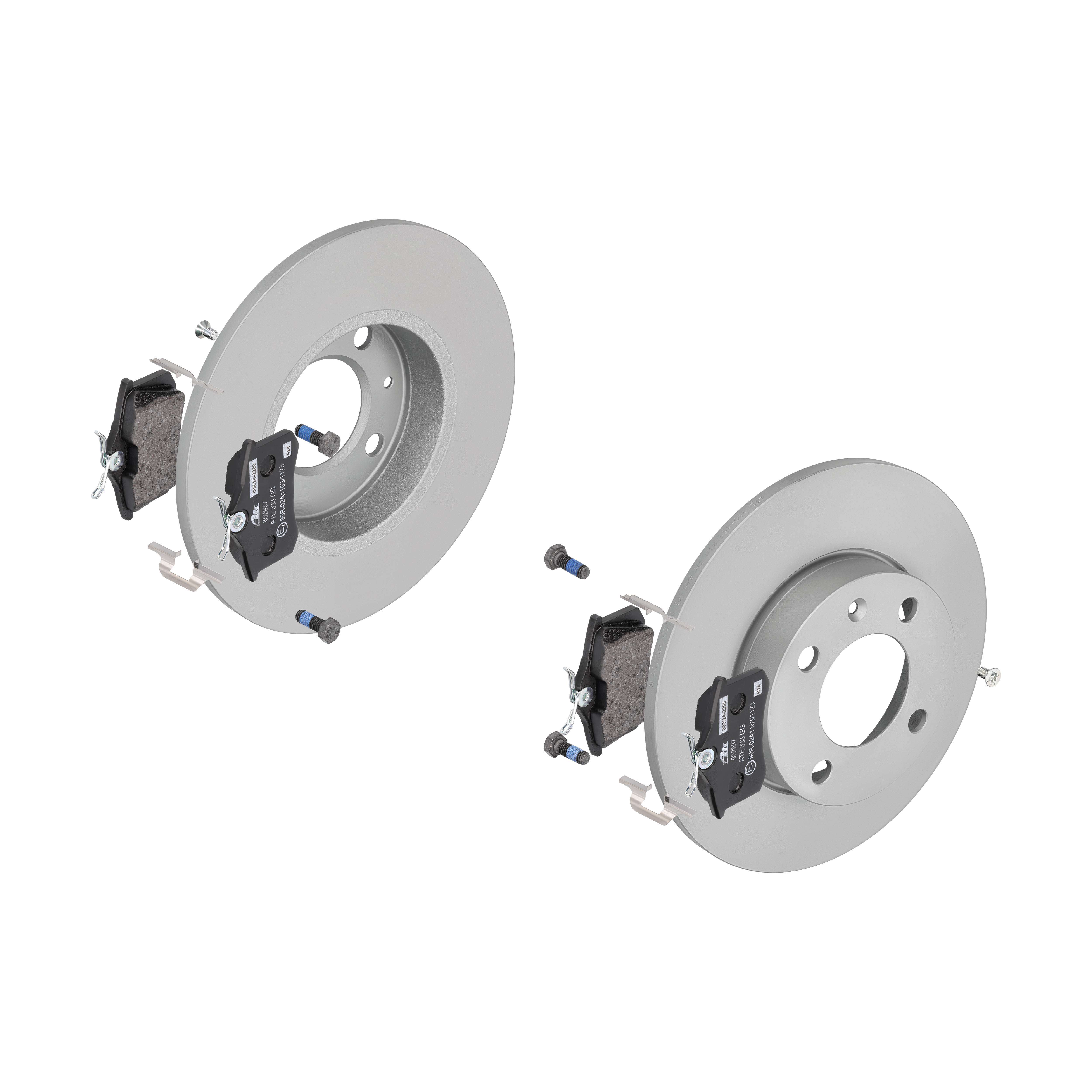 ATE Bremsensatz, Scheibenbremse ijf141e7i5 Vorderachse Voll 239mm 10mm für PEUGEOT VAG SEAT