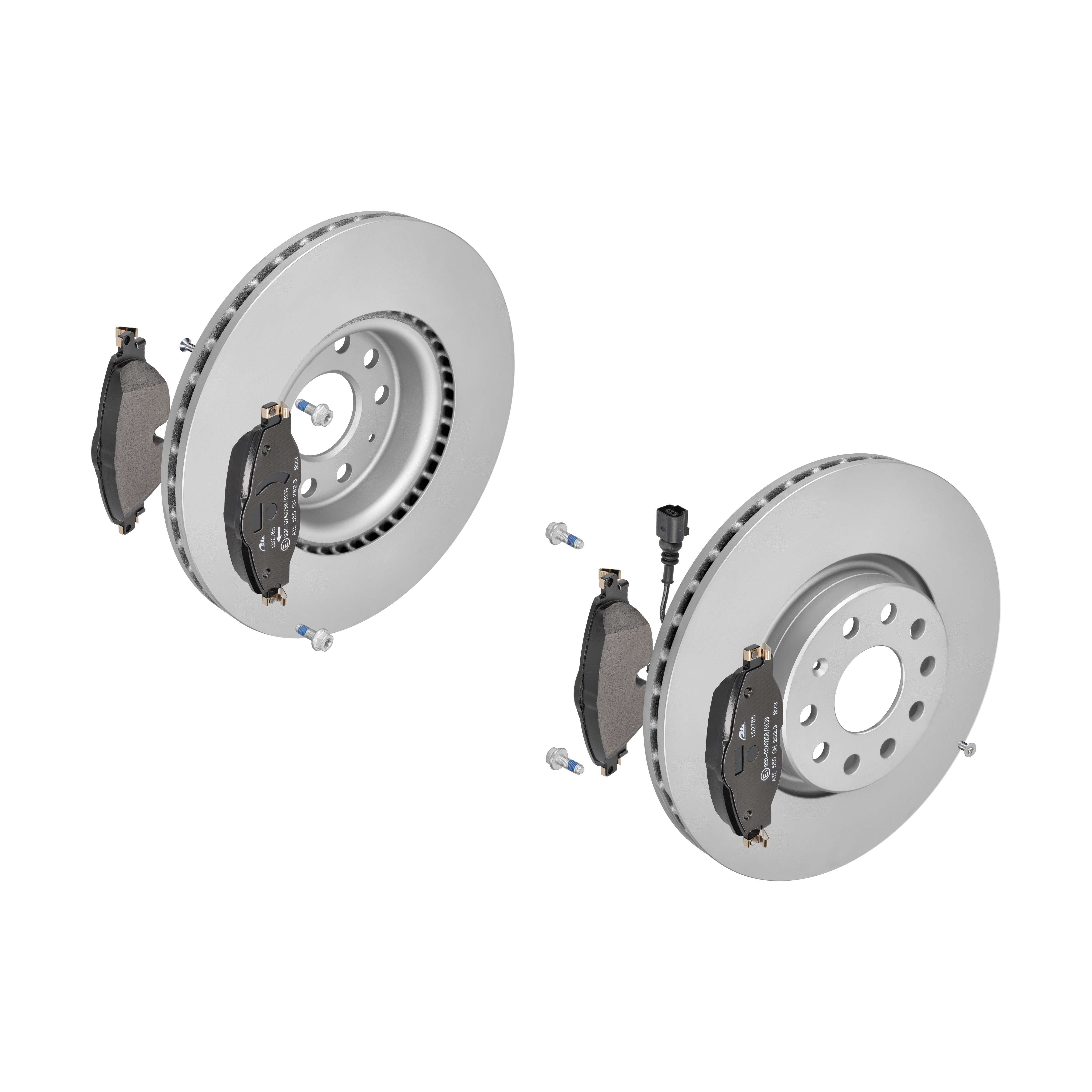 ATE Bremsensatz, Scheibenbremse ijzjsggr65 Vorderachse belüftet 312mm 25mm für SEAT VAG SKODA