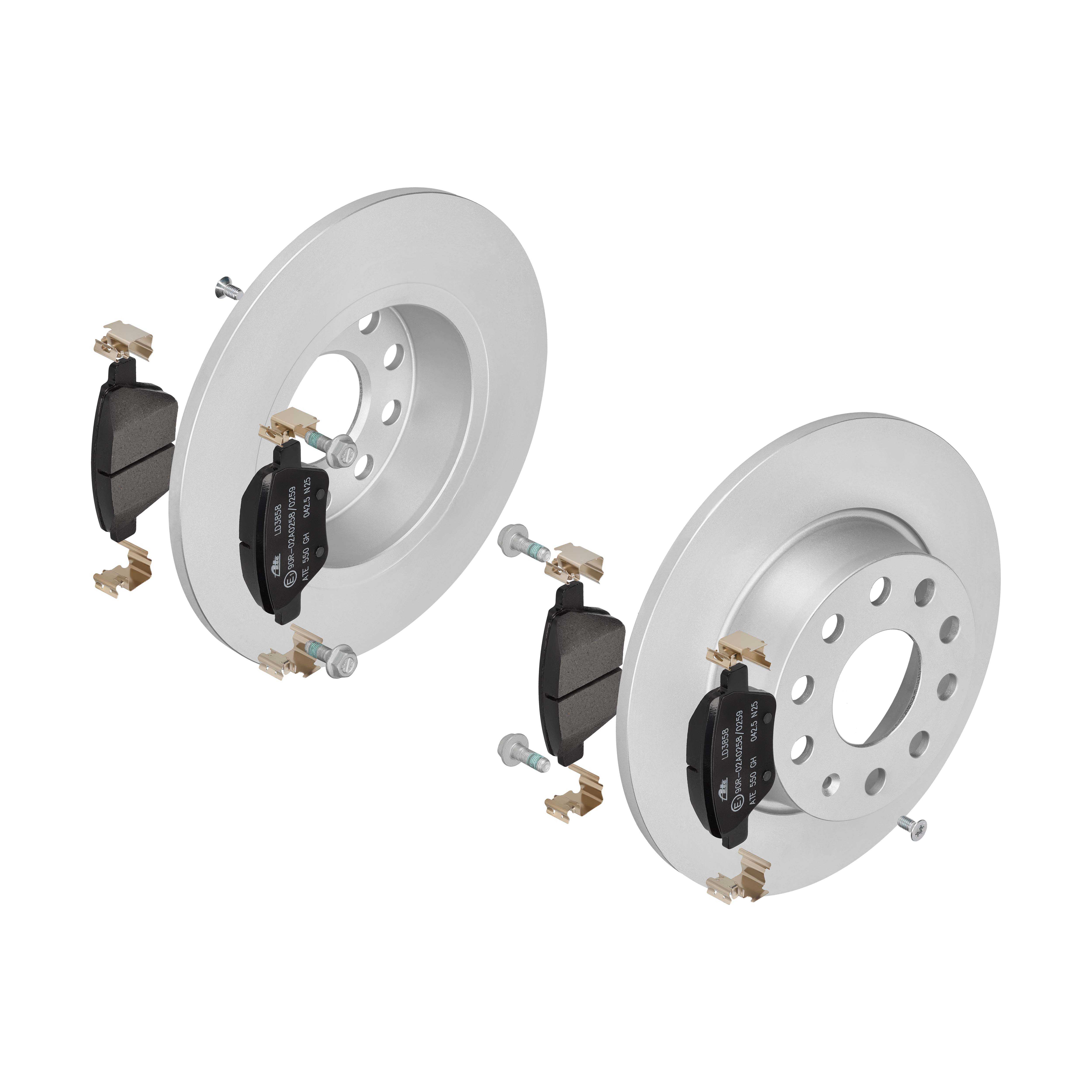 ATE Bremsensatz, Scheibenbremse ijzjsglsn8 Hinterachse Voll 272mm 9mm für SEAT VAG SKODA