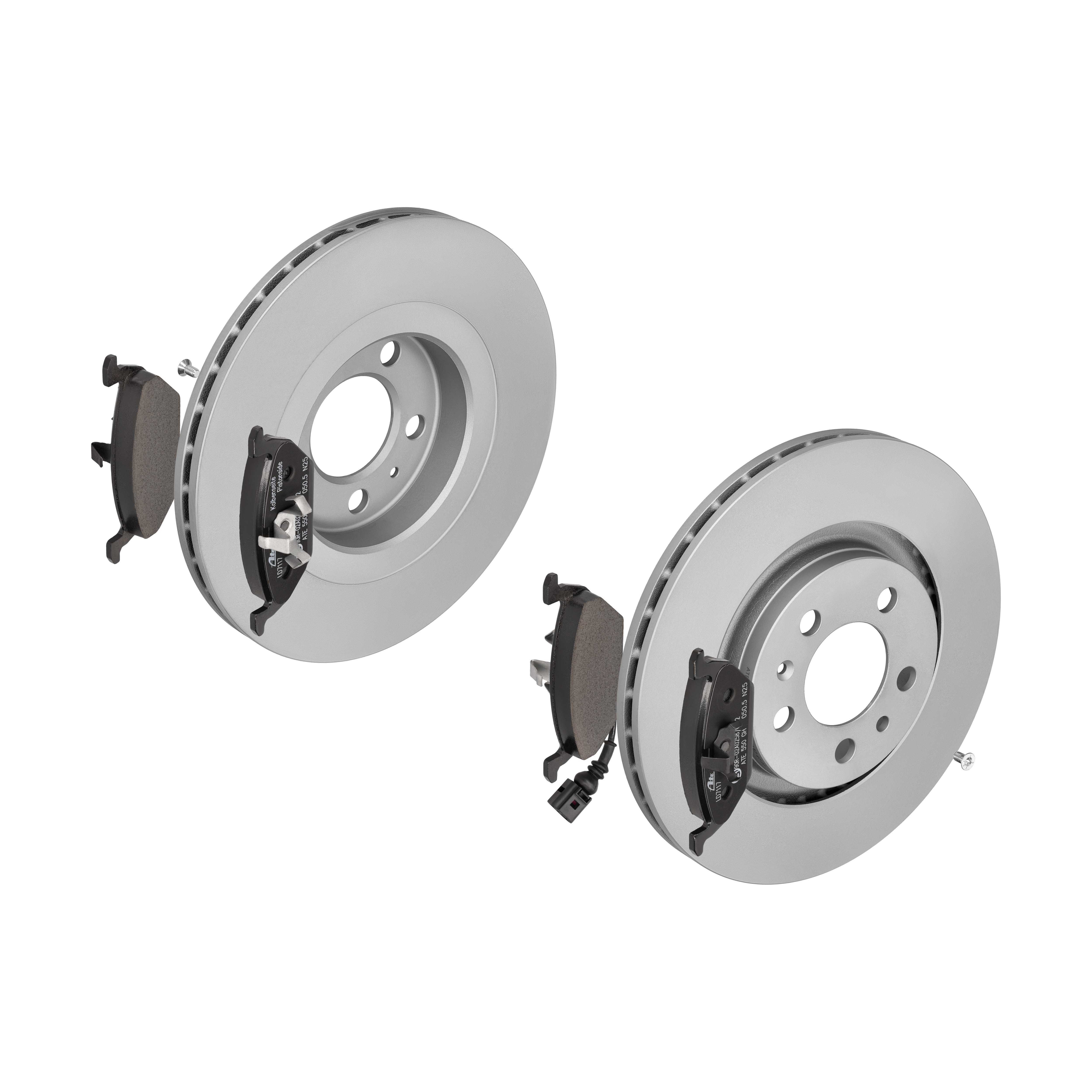 ATE Bremsensatz, Scheibenbremse ijzjsgh9v8 Vorderachse belüftet 280mm 22mm für VAG SKODA SEAT