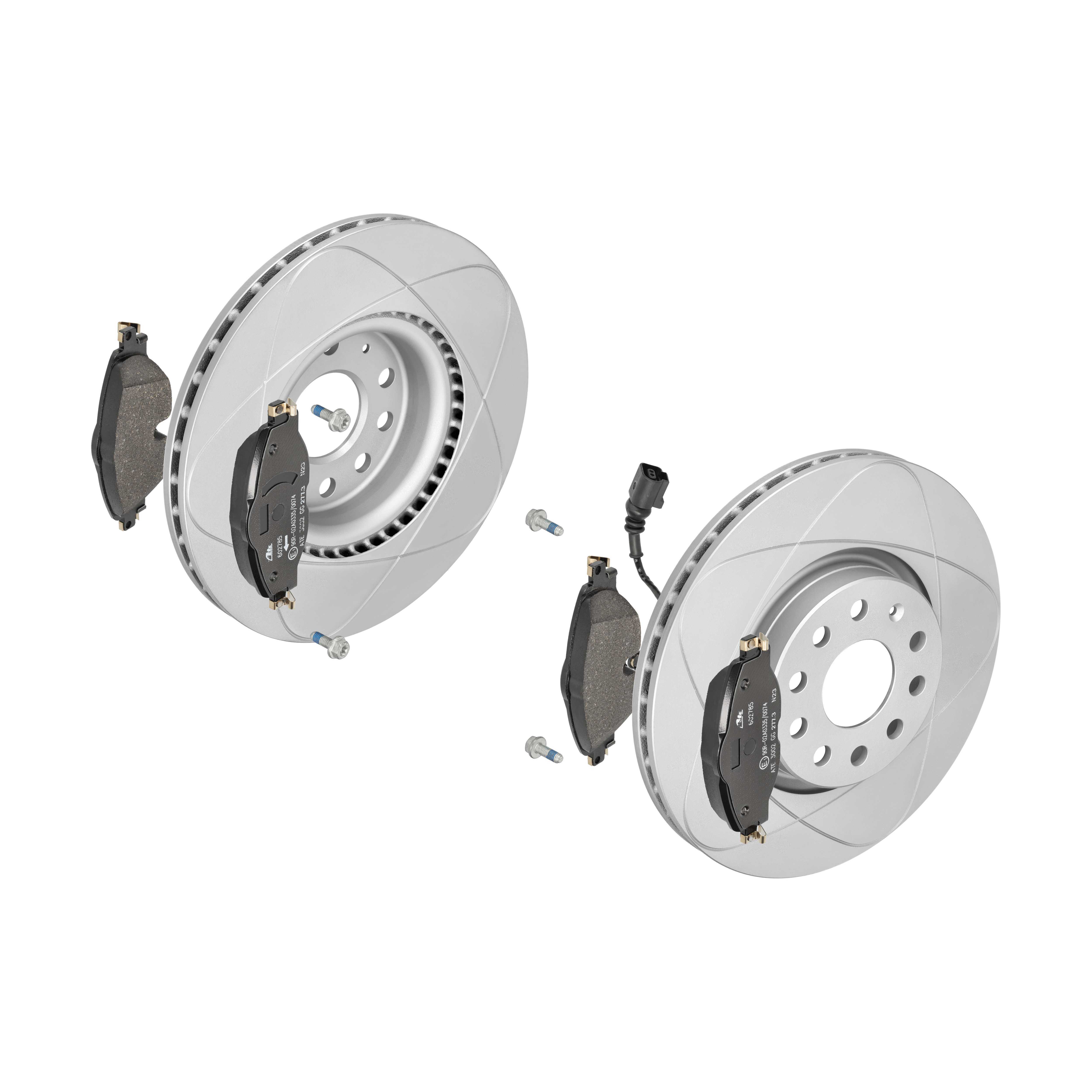 ATE Bremsensatz, Scheibenbremse ijzjsgj7y1 Vorderachse belüftet 312mm 25mm für VAG SEAT
