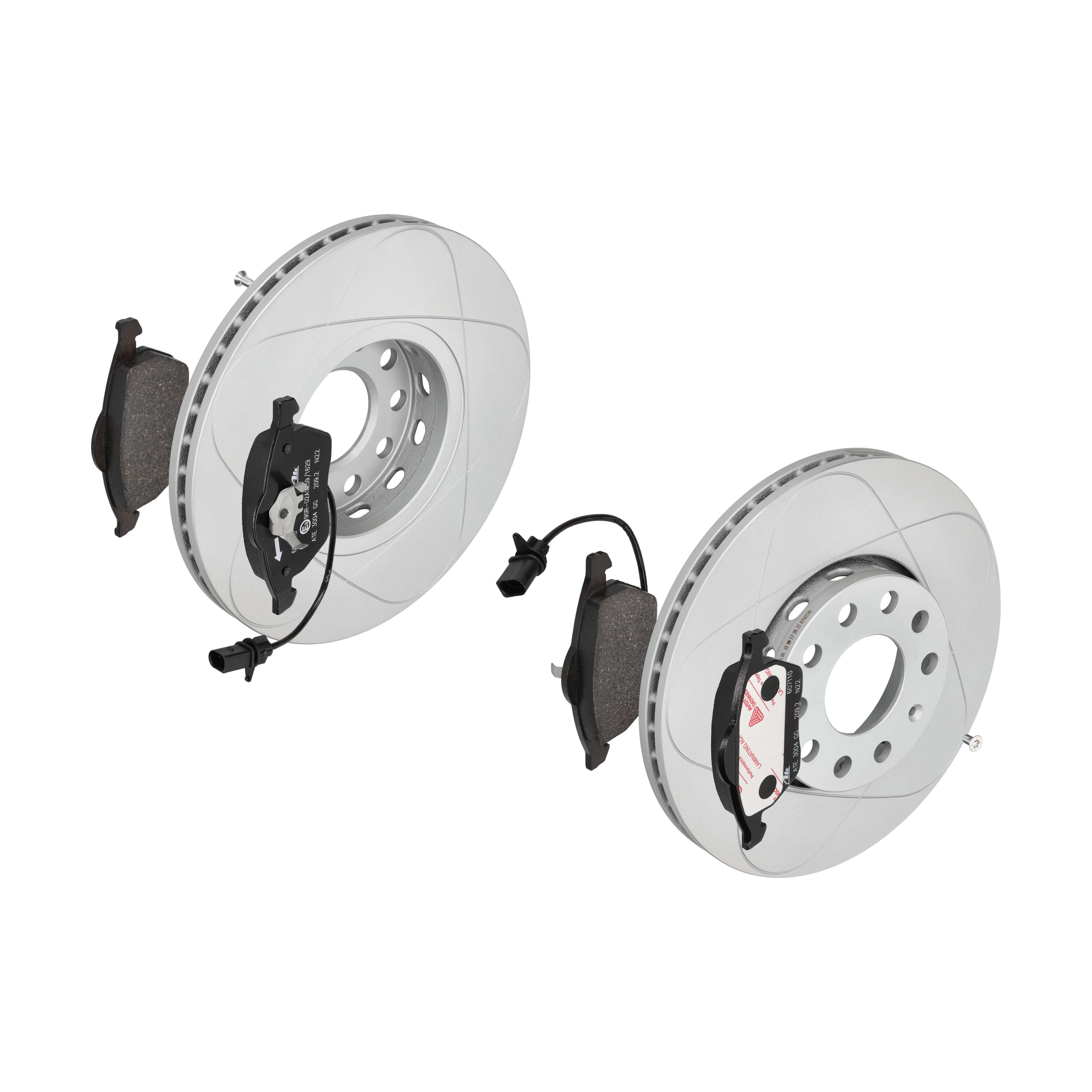 ATE Bremsensatz, Scheibenbremse ijzjsgja49 Vorderachse belüftet 288mm 25mm für SKODA VAG SEAT