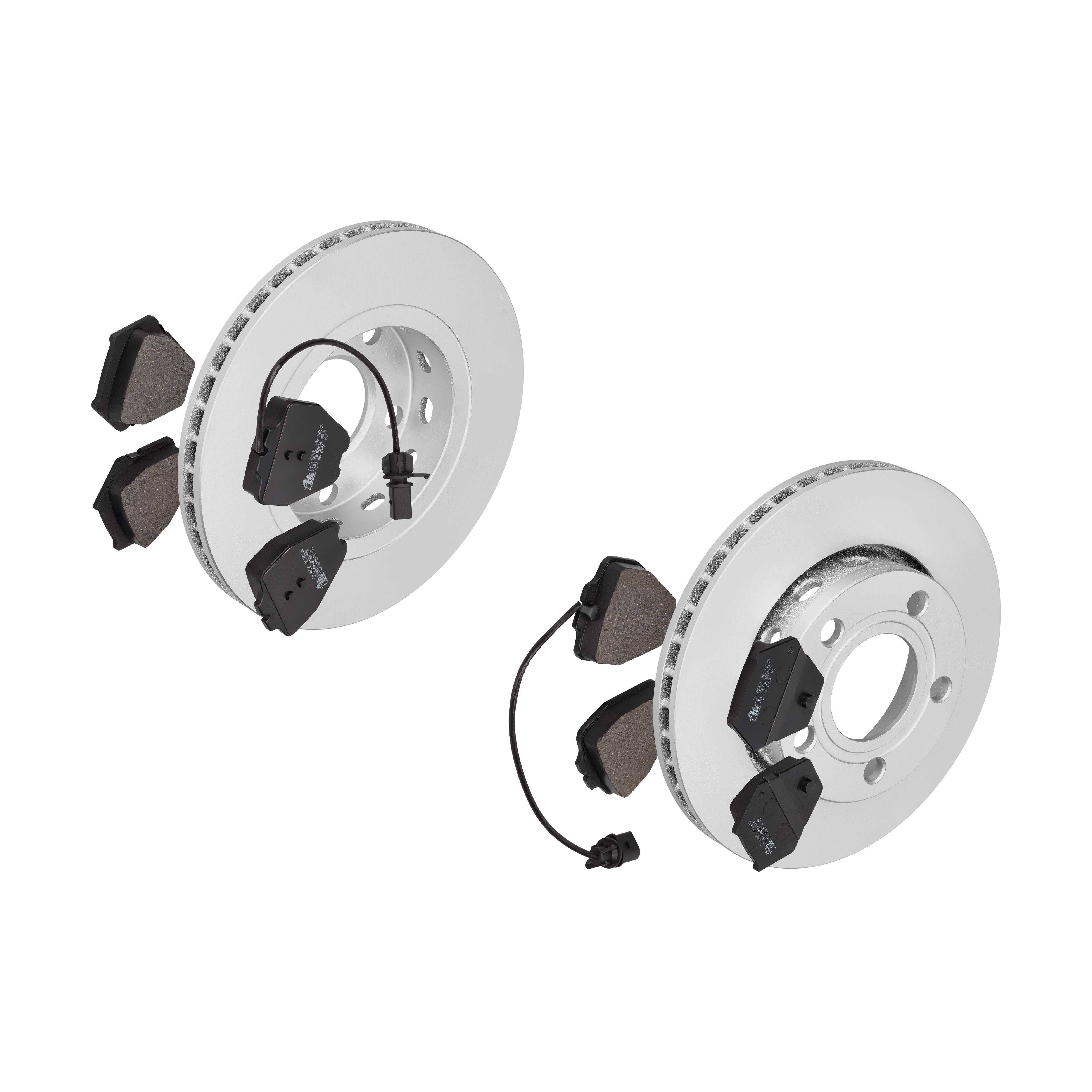ATE Bremsensatz, Scheibenbremse ijf141gka4 Hinterachse belüftet 256mm 22mm für VAG