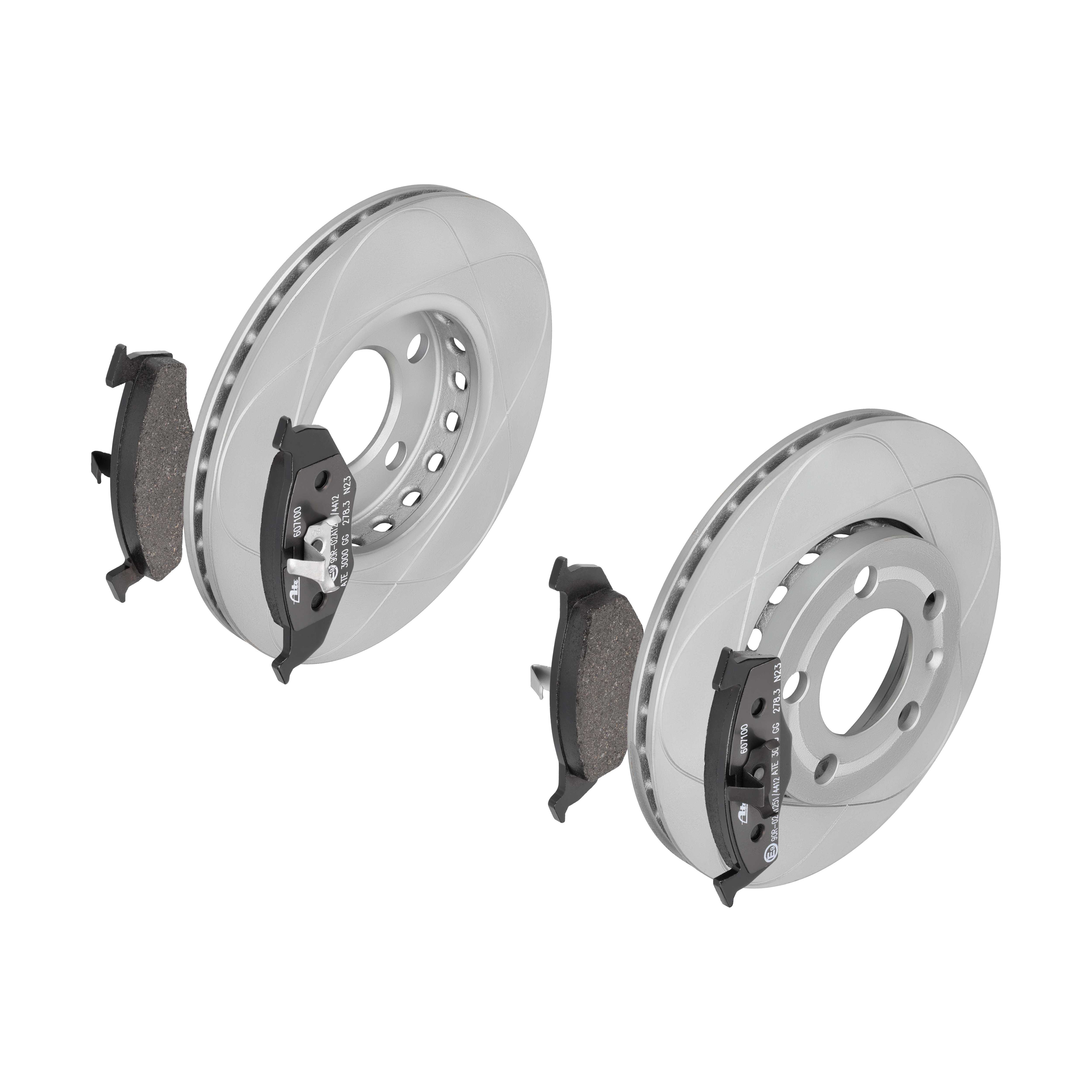 ATE Bremsensatz, Scheibenbremse ijzjsgjes7 Vorderachse belüftet 239mm 18mm für SKODA VAG SEAT