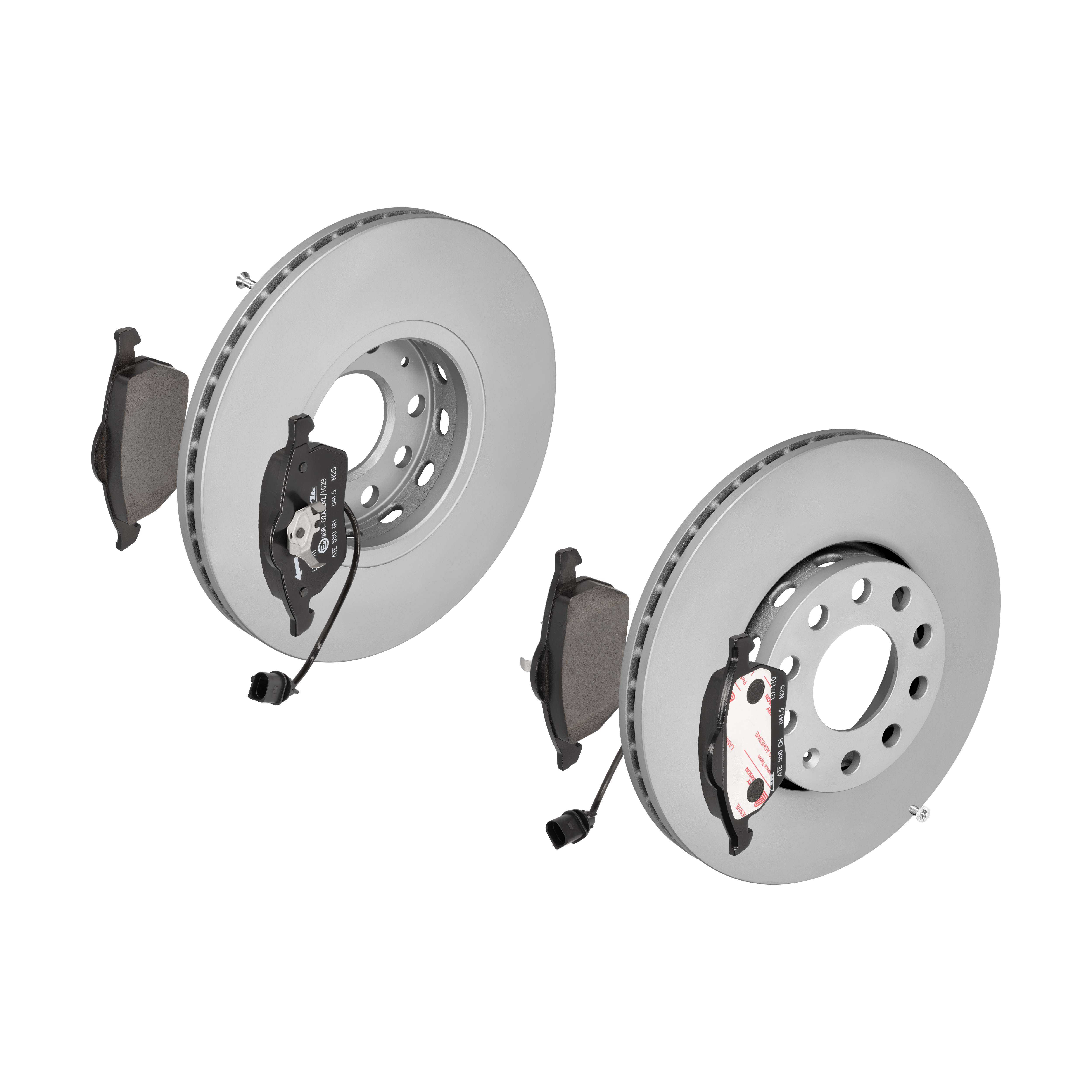 ATE Bremsensatz, Scheibenbremse ijzjsgh0u3 Vorderachse belüftet 288mm 25mm für VAG SEAT SKODA