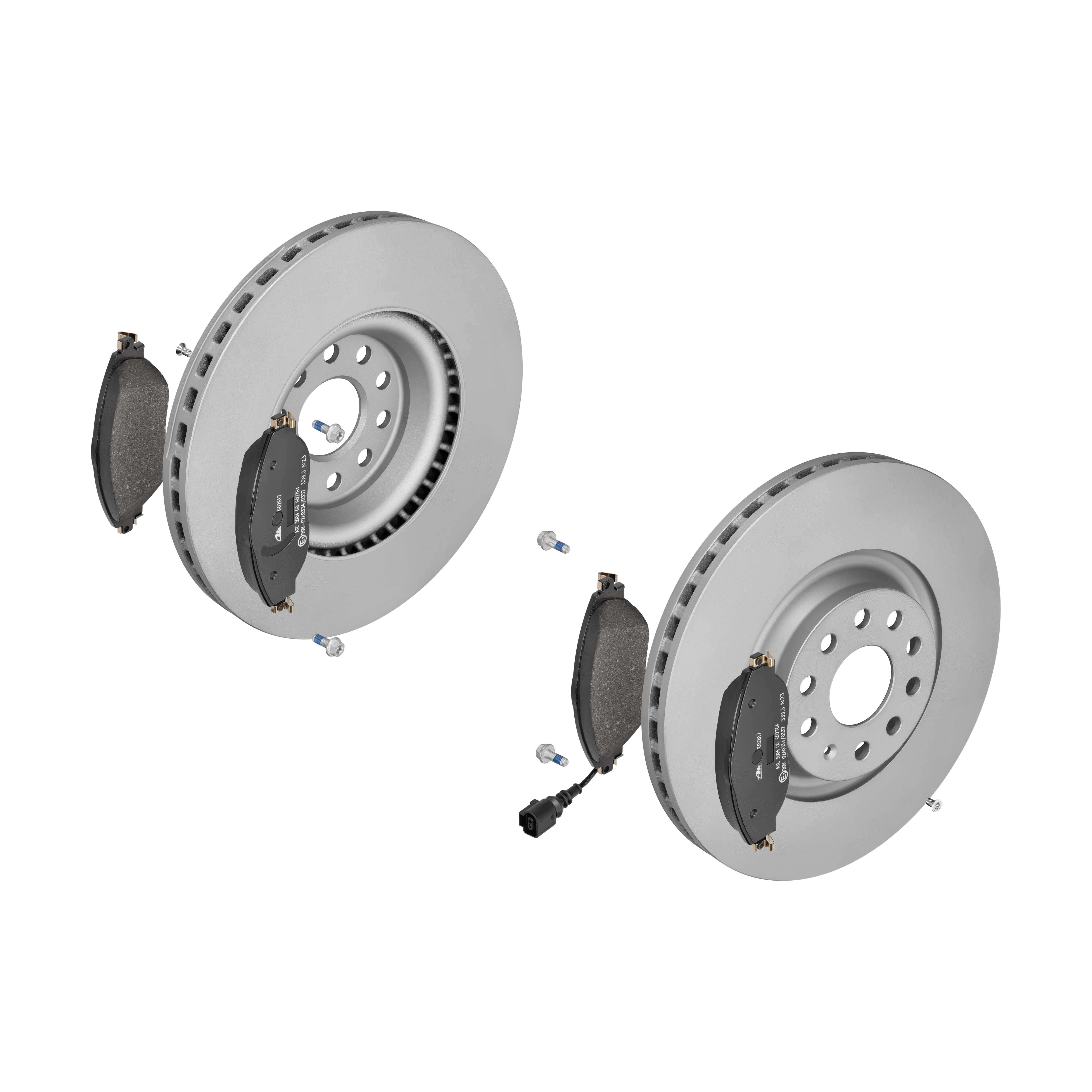 ATE Bremsensatz, Scheibenbremse ijzjsg6ng1 Vorderachse belüftet 340mm 30mm für SEAT VAG SKODA