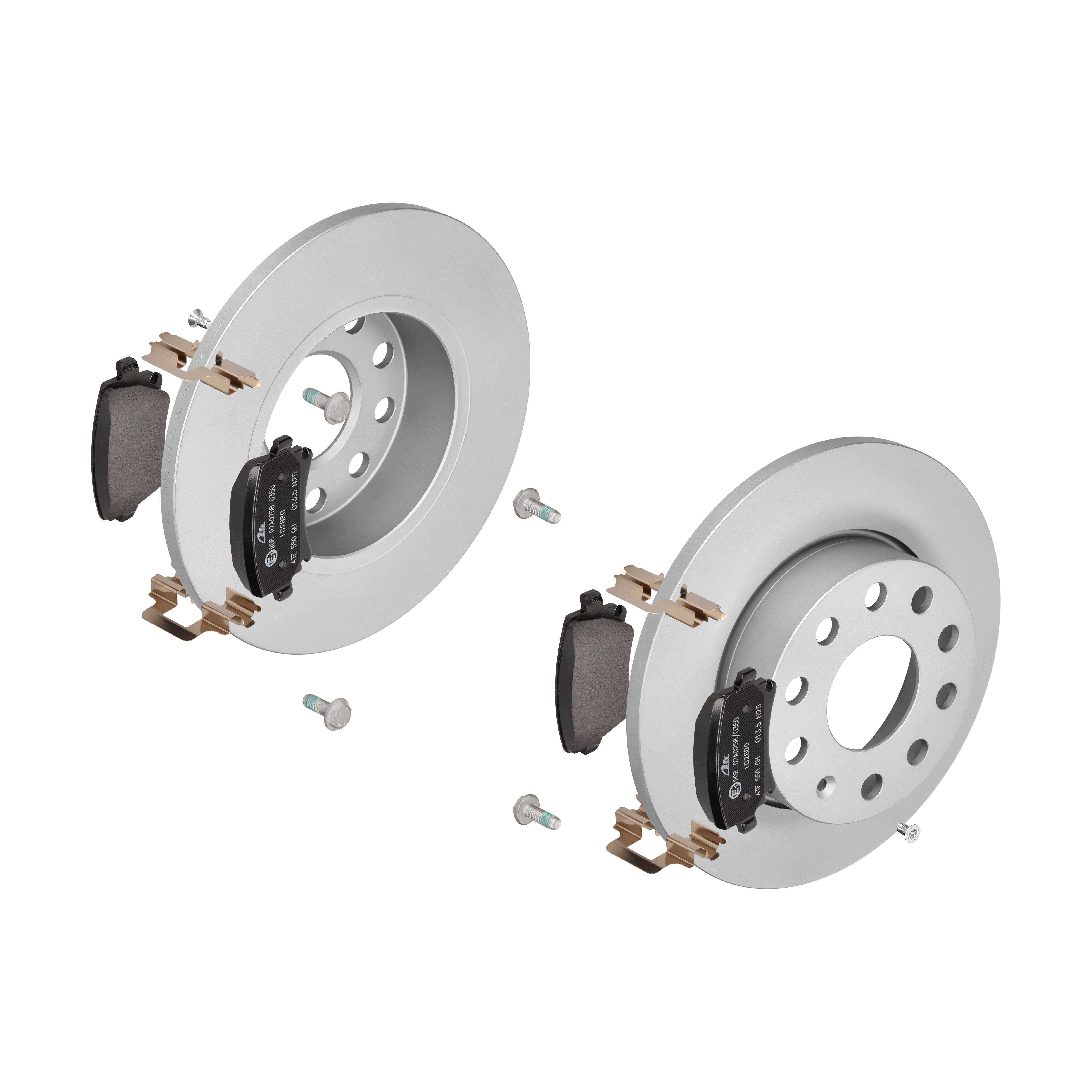 ATE Bremsensatz, Scheibenbremse sg00000ci2 Hinterachse Voll 256mm 12mm für SEAT VAG