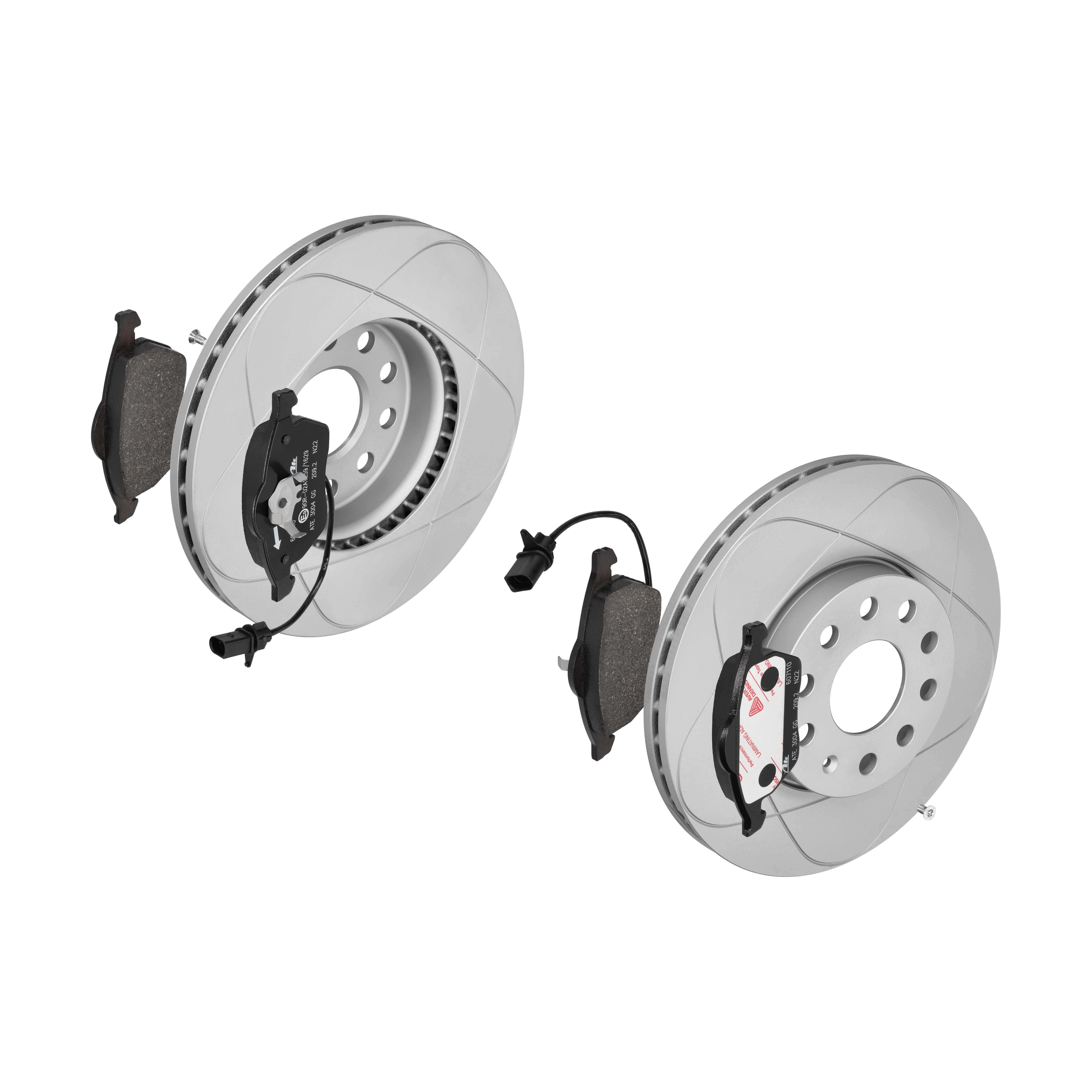 ATE Bremsensatz, Scheibenbremse ijzjsghhj4 Vorderachse belüftet 288mm 25mm für SEAT VAG SKODA