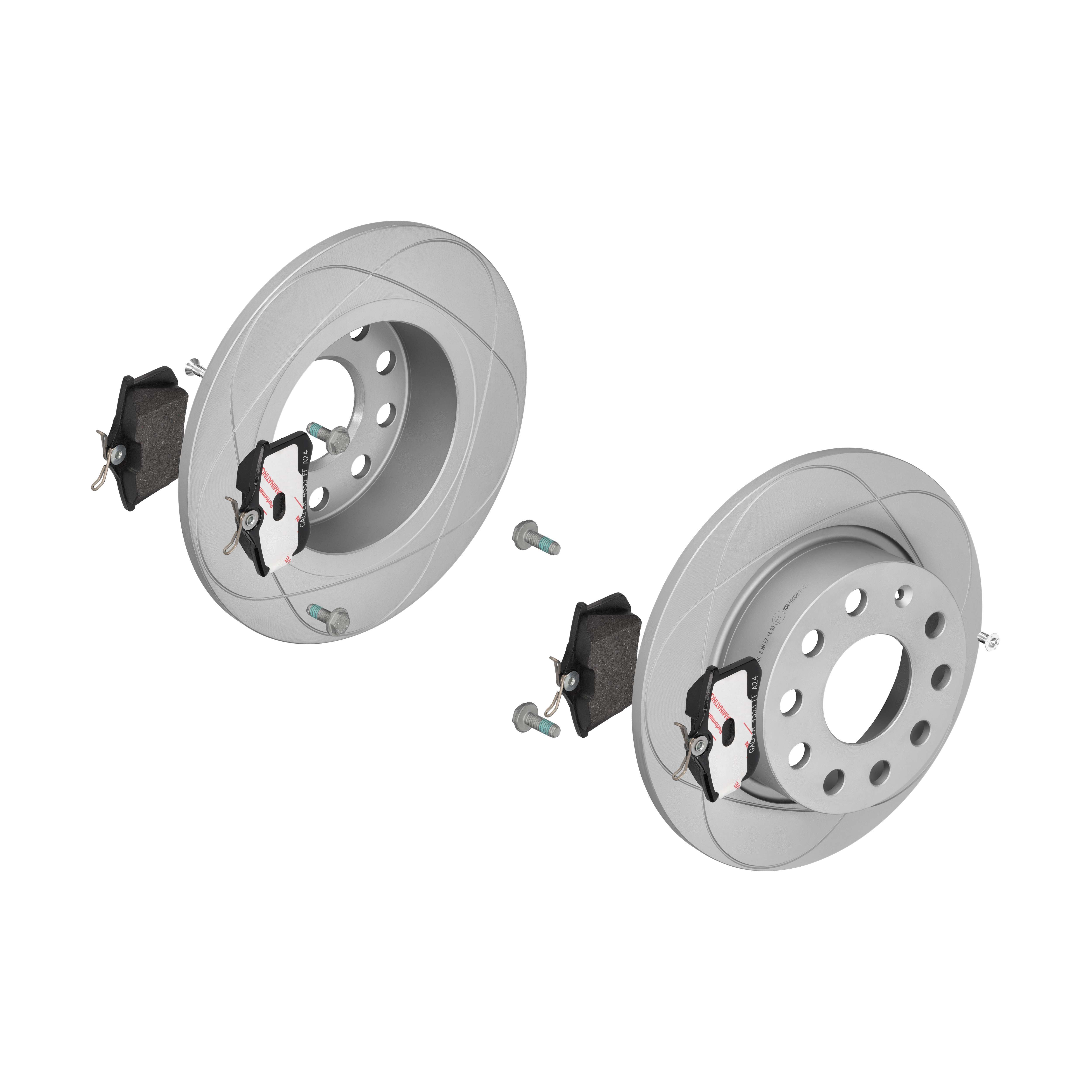 ATE Bremsensatz, Scheibenbremse ijzjsgldb6 Hinterachse Voll 253mm 10mm für SEAT VAG SKODA