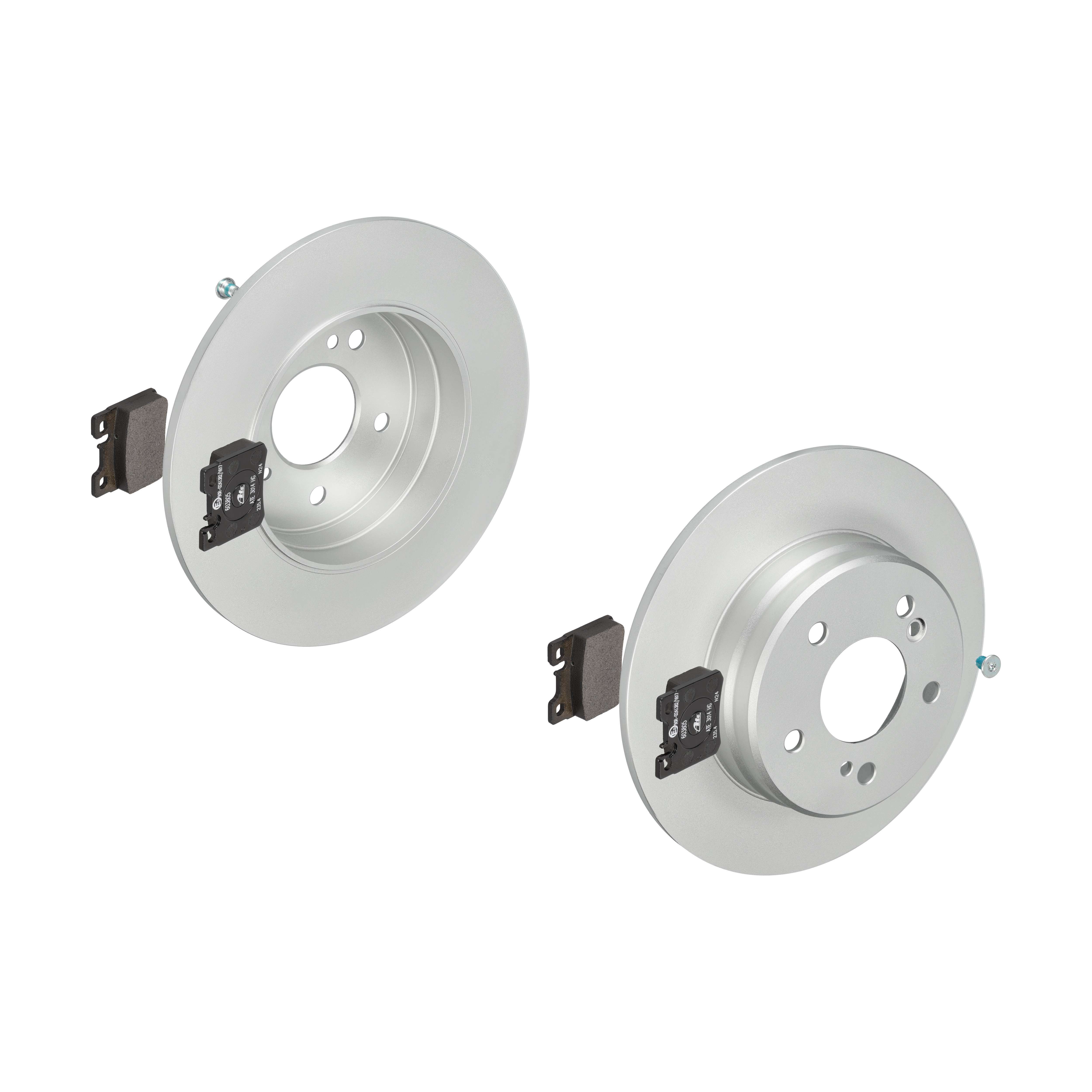ATE Bremsensatz, Scheibenbremse ijf141g1x8 Hinterachse Voll 278mm 9mm für MERCEDES-BENZ CHRYSLER
