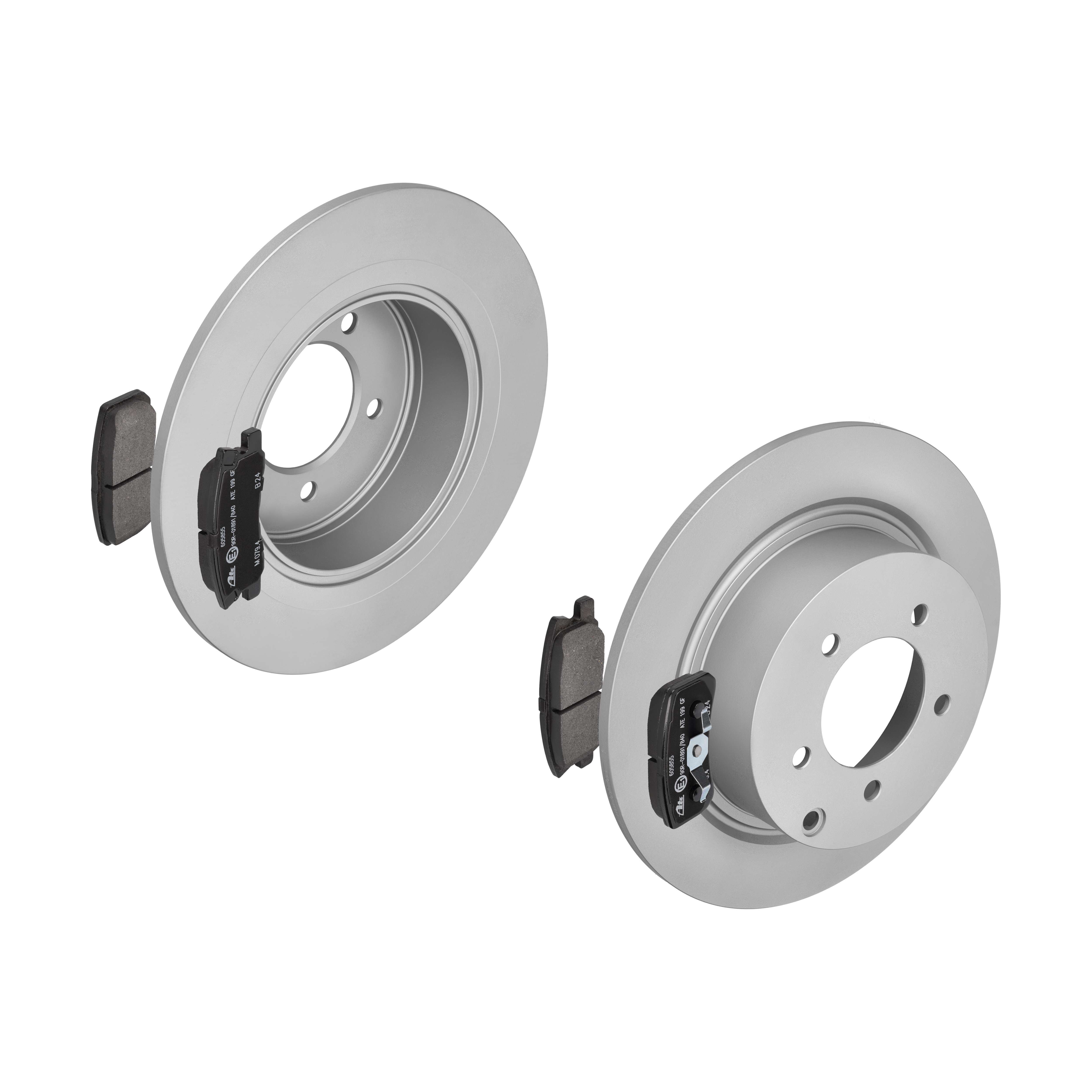 ATE Bremsensatz, Scheibenbremse ijf141hw22 Hinterachse Voll 302mm 10mm für PEUGEOT CITROËN CHRYSLER MITSUBISHI