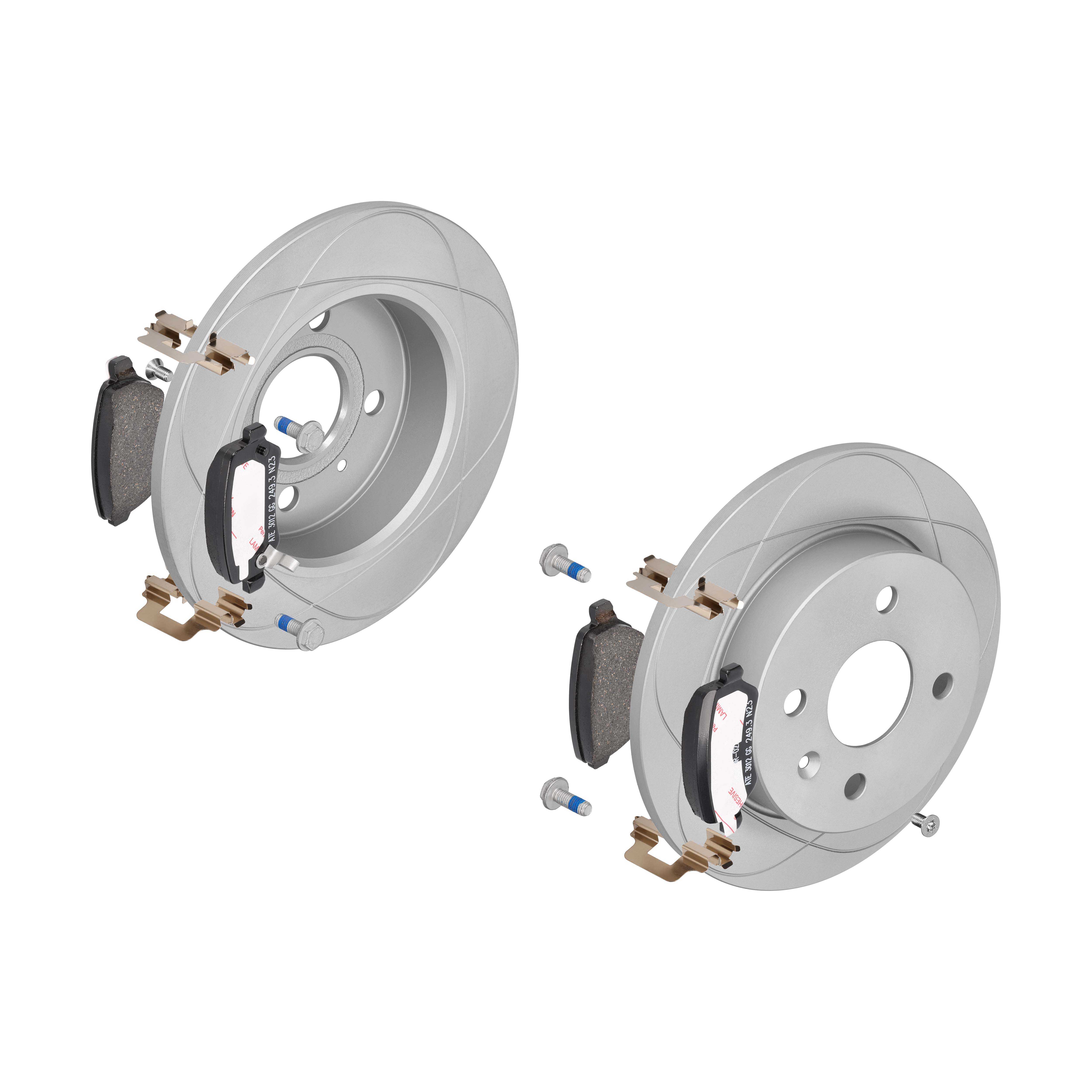 ATE Bremsensatz, Scheibenbremse ijzjsgldt4 Hinterachse Voll 240mm 9mm für OPEL VAUXHALL CHEVROLET KIA