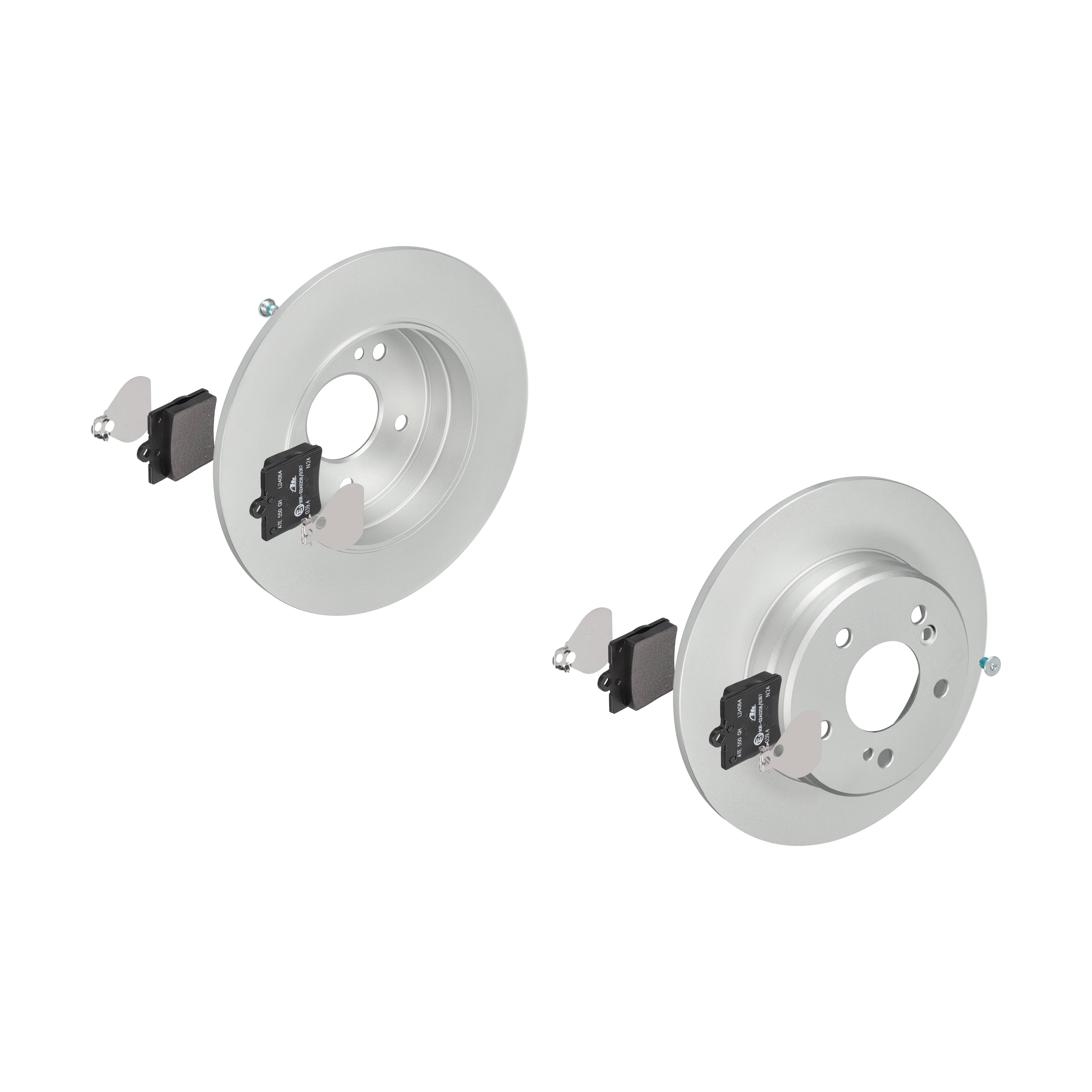 ATE Bremsensatz, Scheibenbremse ijzjsgl350 Hinterachse Voll 278mm 9mm für MERCEDES-BENZ CHRYSLER