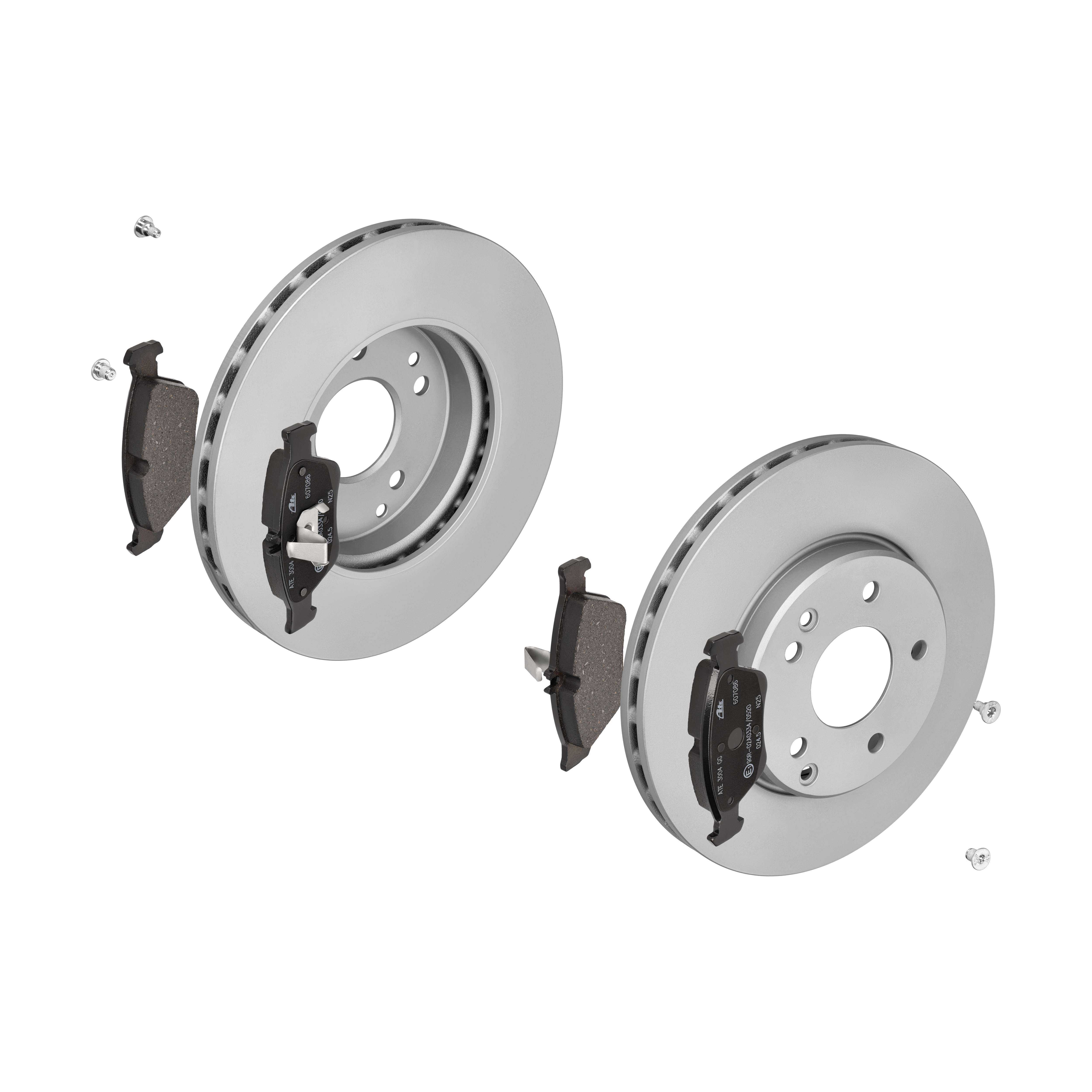 ATE Bremsensatz, Scheibenbremse ik3ebymib0 Vorderachse belüftet 288mm 25mm für MERCEDES-BENZ CHRYSLER