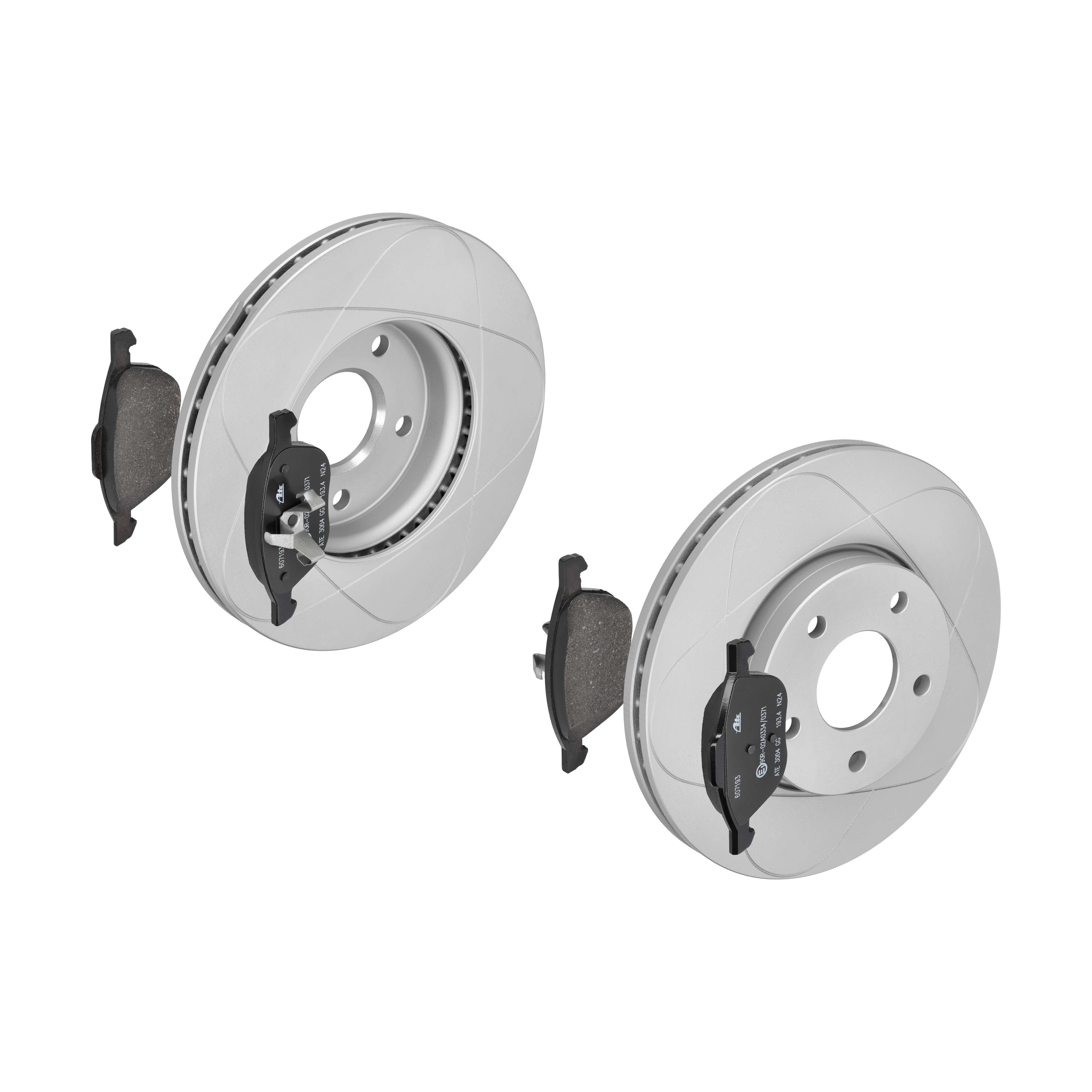 ATE Bremsensatz, Scheibenbremse ijzjsgh4p2 Vorderachse belüftet 278mm 25mm für VOLVO FORD MAZDA