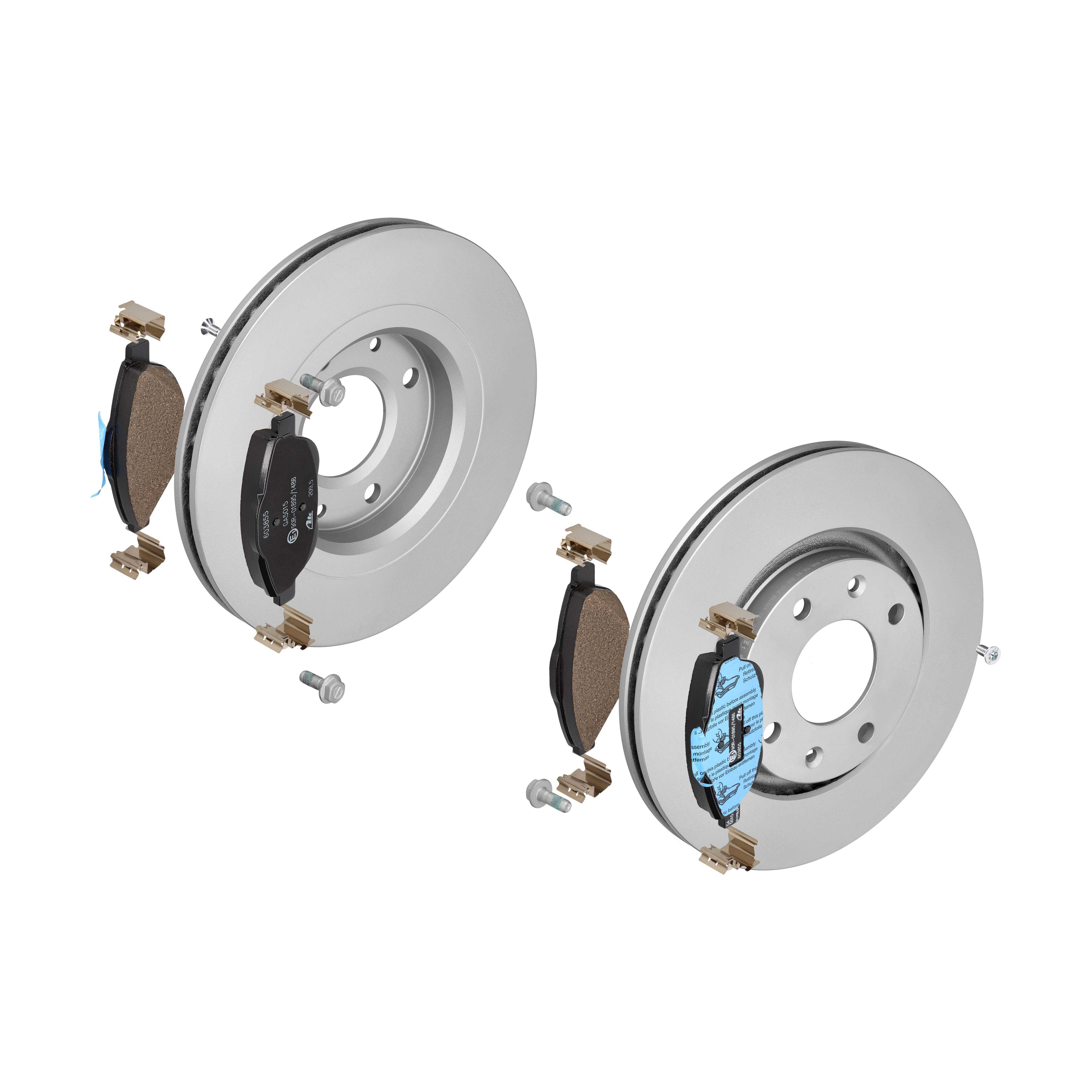 ATE ijg5y0u3p3 Vorderachse belüftet 266mm 22mm für PEUGEOT CITROËN OPEL VAUXHALL