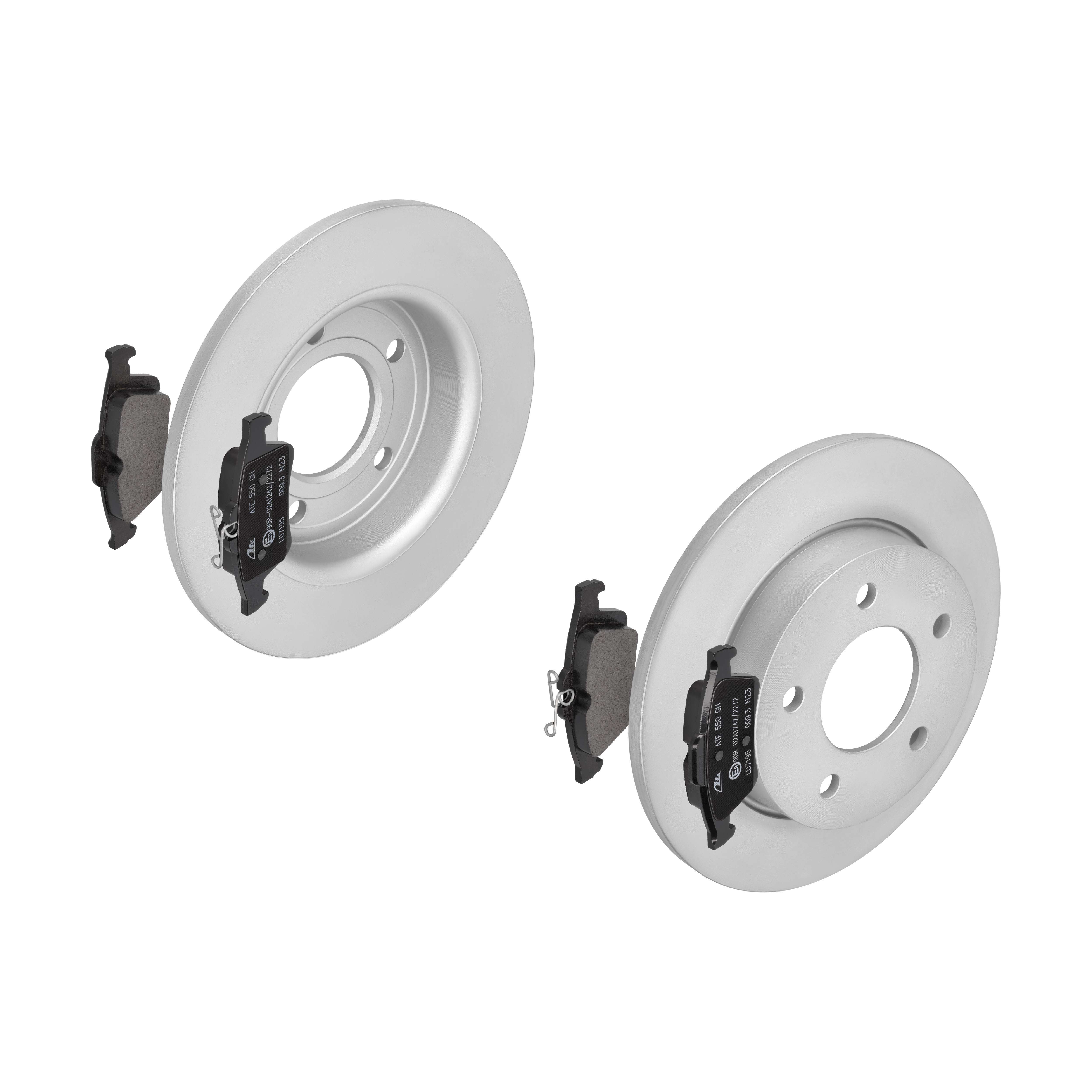 ATE Bremsensatz, Scheibenbremse ijzjsgksn2 Hinterachse Voll 265mm 11mm für FORD OPEL VAUXHALL VOLVO GENERAL MOTORS MAZDA