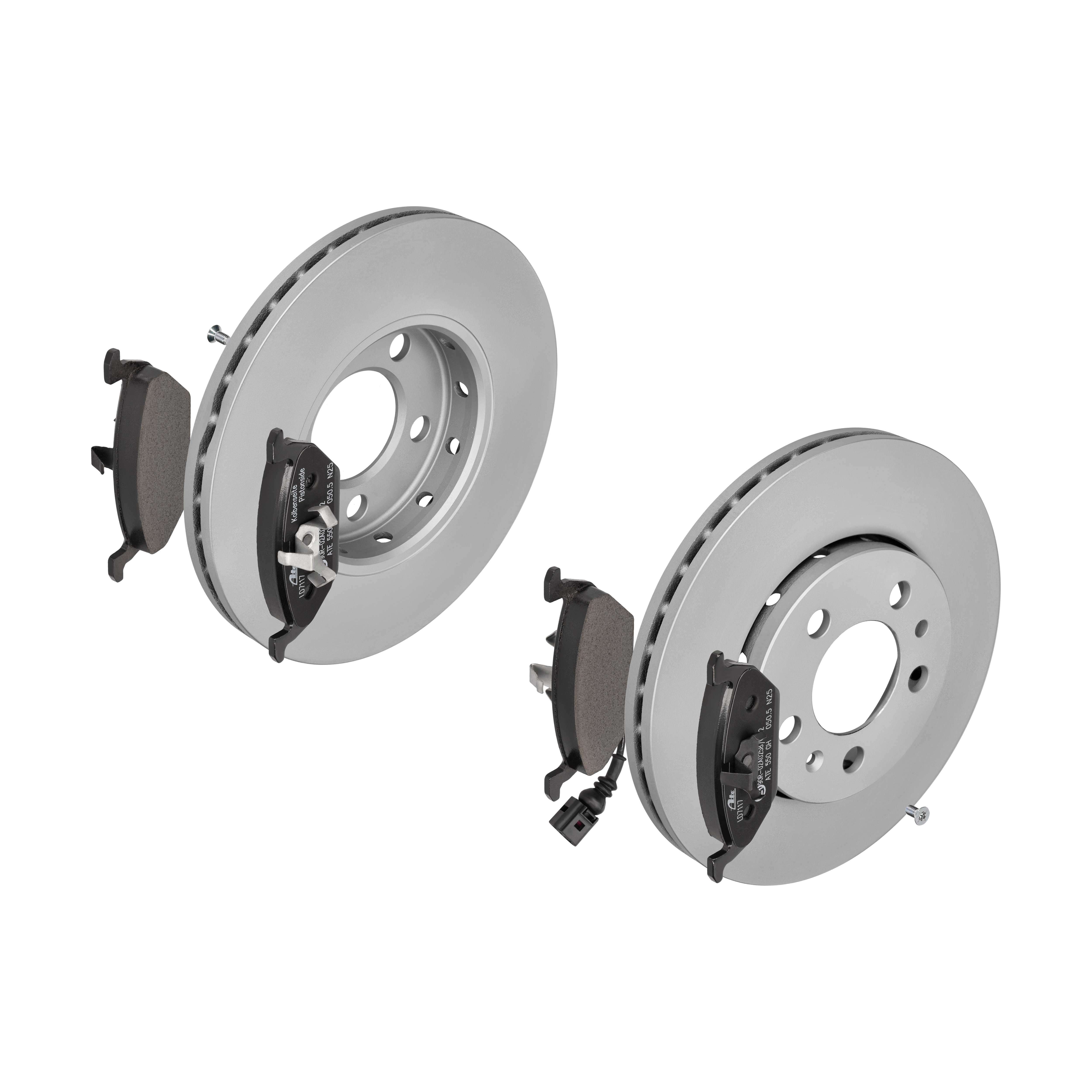 ATE Bremsensatz, Scheibenbremse ijzjsghr94 Vorderachse belüftet 256mm 22mm für SEAT VAG SKODA
