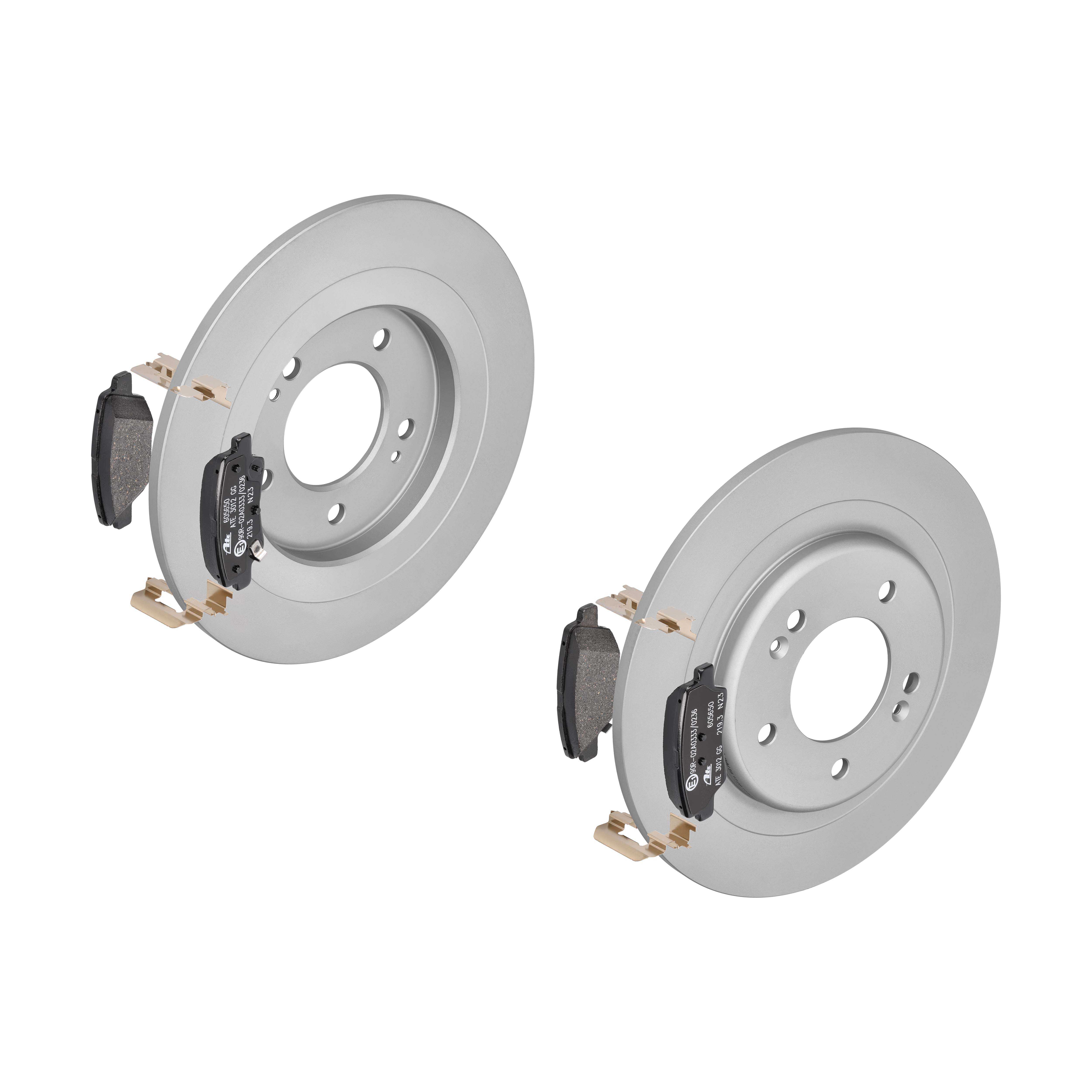 ATE Bremsensatz, Scheibenbremse ijzjsgknz4 Hinterachse Voll 284mm 10mm für KIA HYUNDAI SSANGYONG