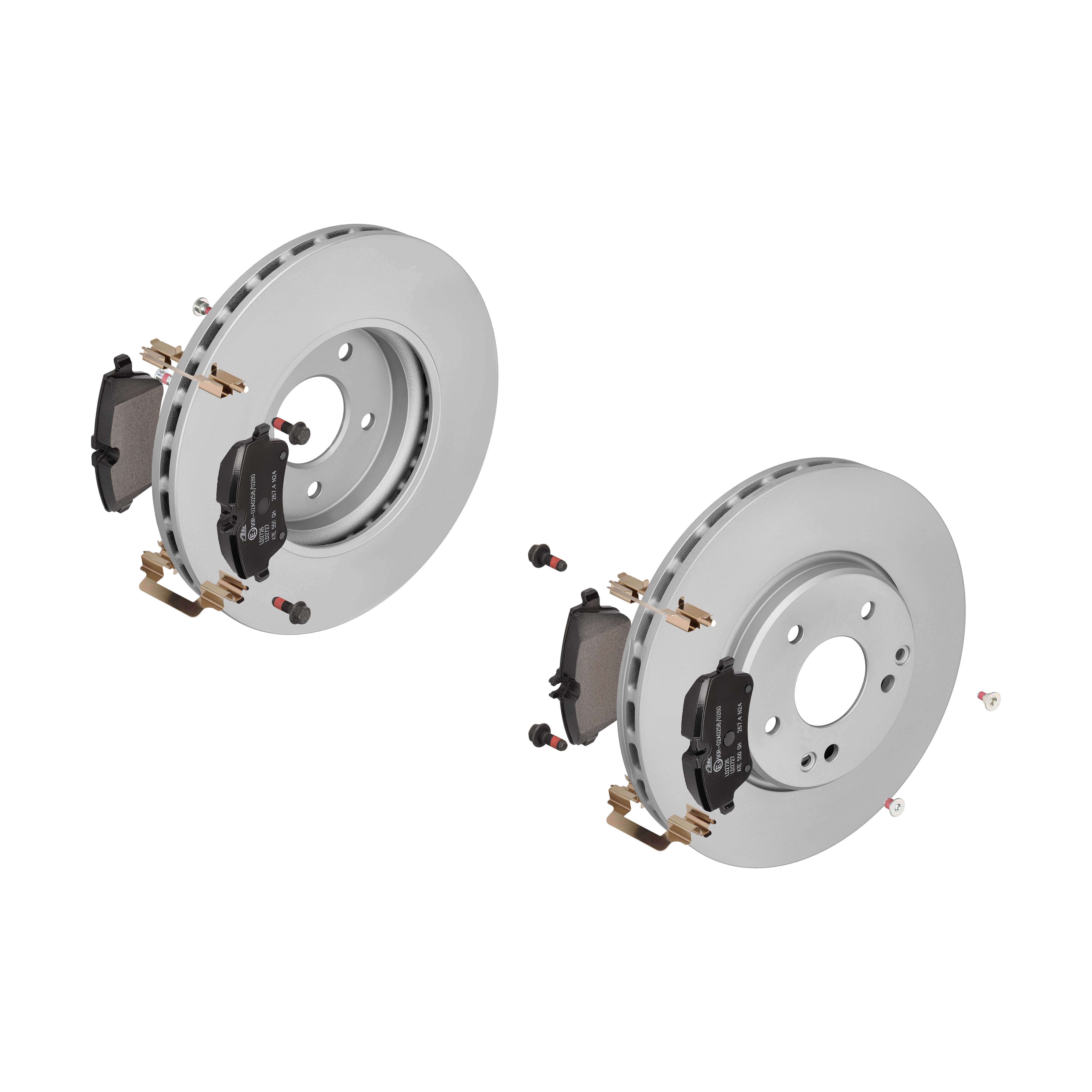 ATE Bremsensatz, Scheibenbremse ik3ebymm76 Vorderachse belüftet 300mm 28mm für MERCEDES-BENZ CHRYSLER