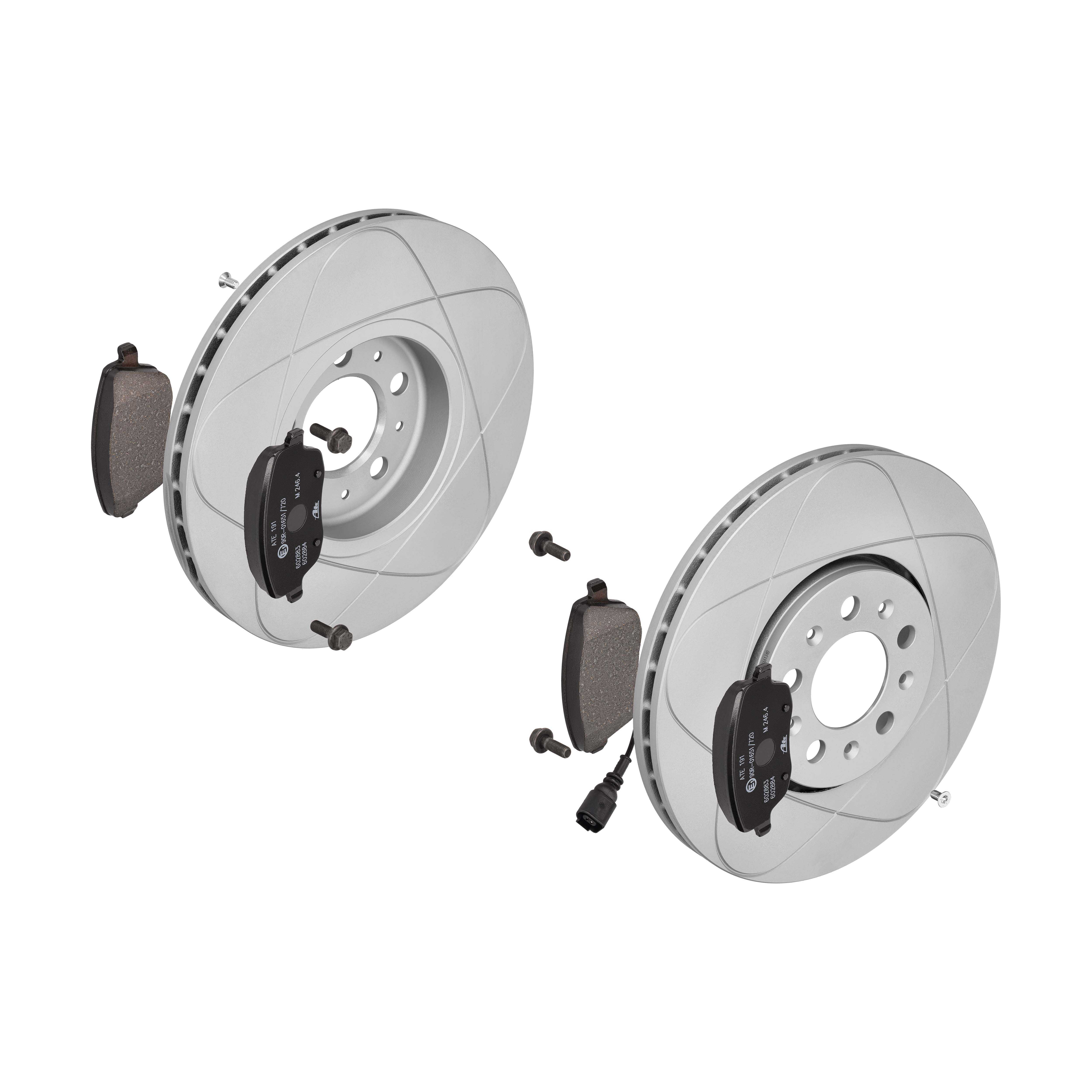 ATE Bremsensatz, Scheibenbremse ijzjsgjob0 Vorderachse belüftet 288mm 25mm für VAG SEAT SKODA
