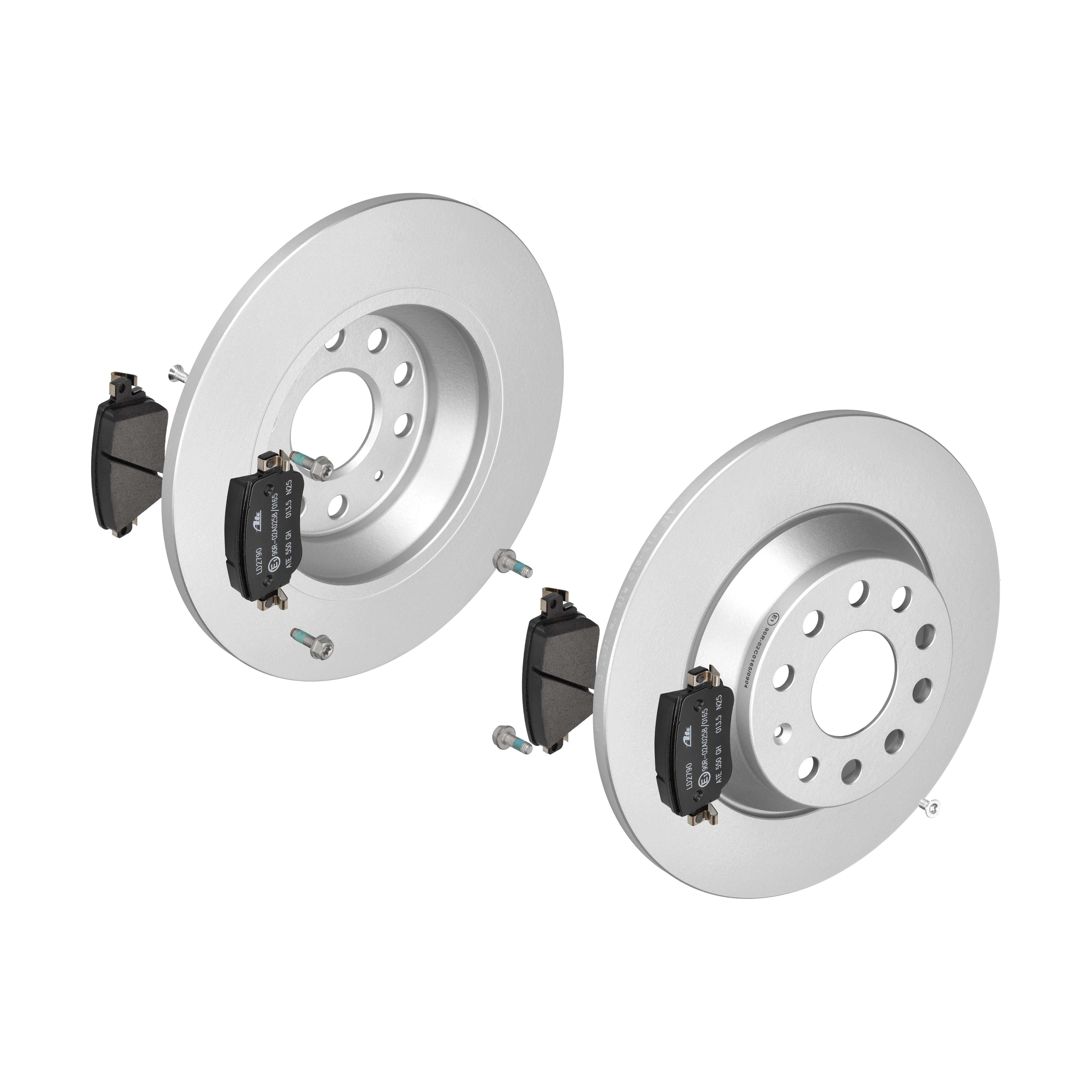 ATE Bremsensatz, Scheibenbremse ijzjsglrh6 Hinterachse Voll 300mm 12mm für SEAT VAG SKODA