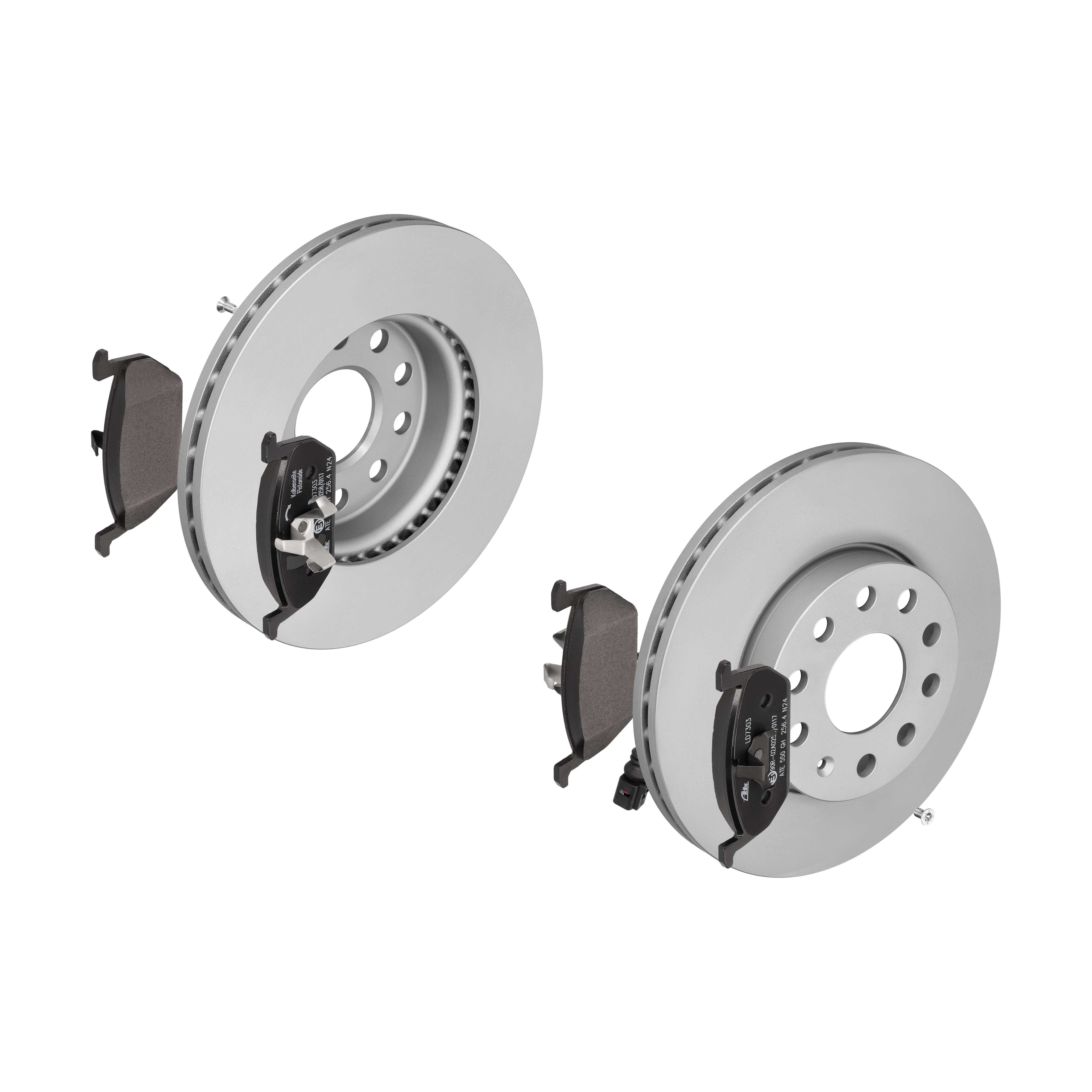 ATE Bremsensatz, Scheibenbremse ijzjsgj7s5 Vorderachse belüftet 276mm 24mm für VAG SKODA