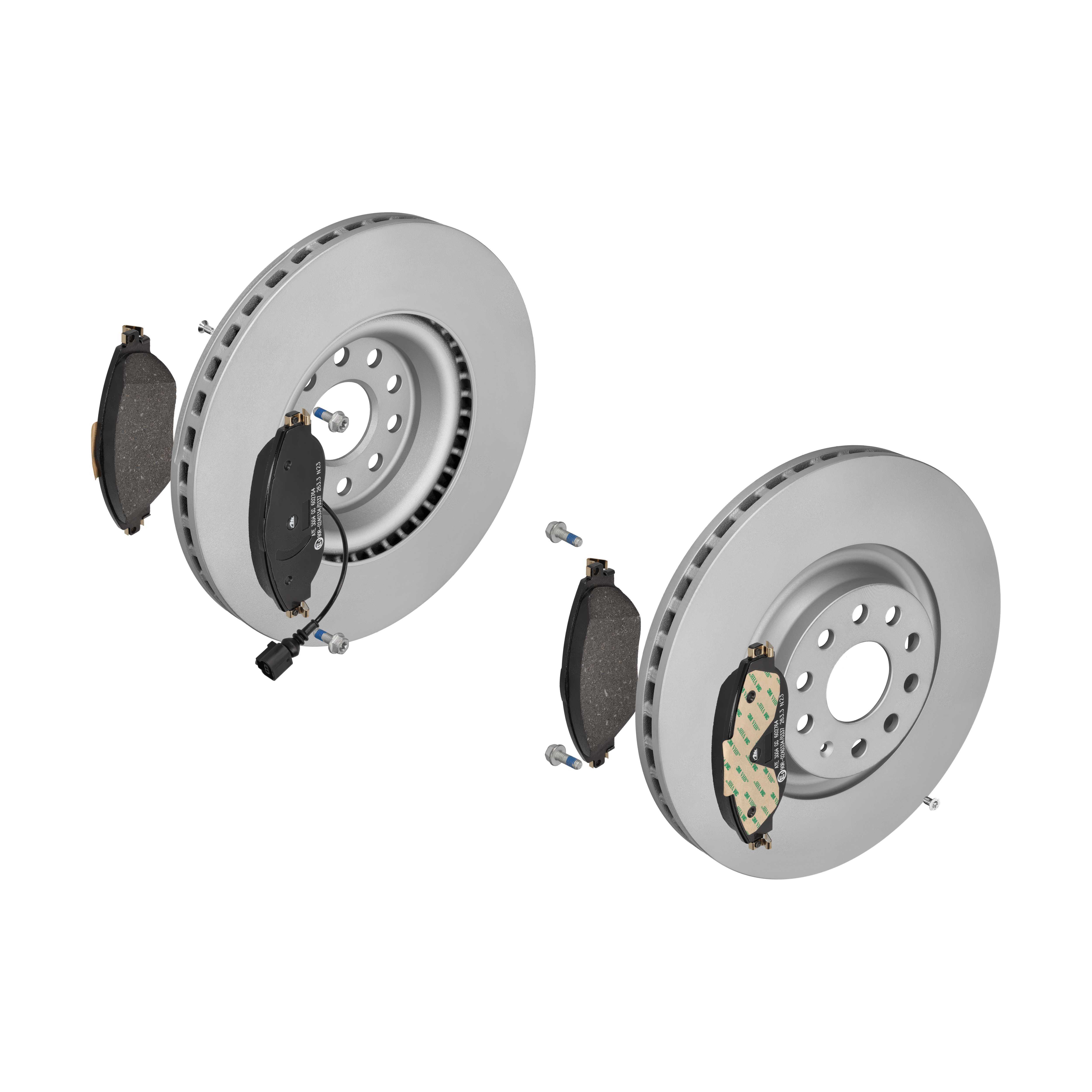 ATE Bremsensatz, Scheibenbremse ijf1416ys8 Vorderachse belüftet 340mm 30mm für VAG SKODA